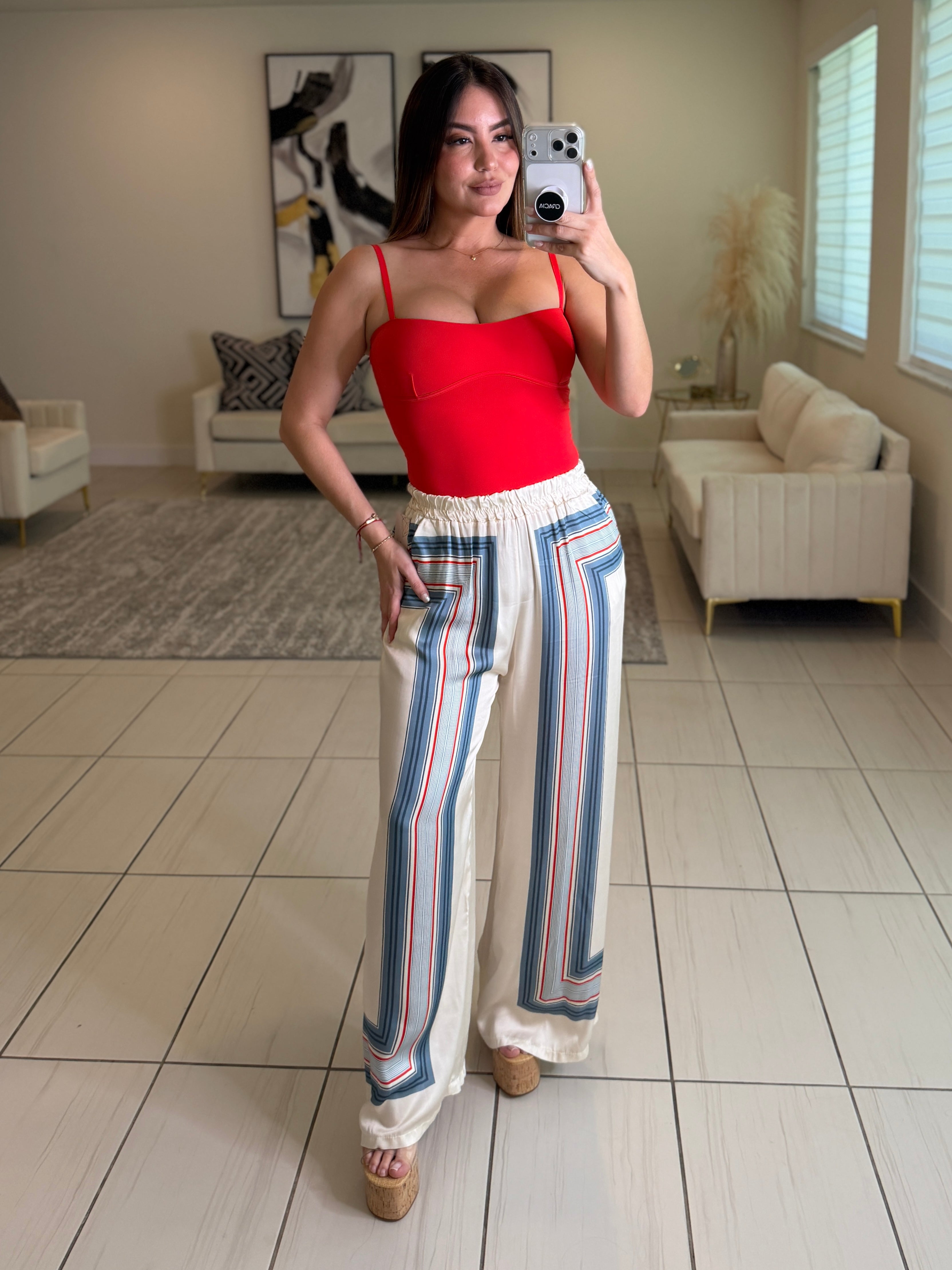 Luxe Essential Red Bodysuit