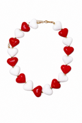Love Pop Red and White Necklace