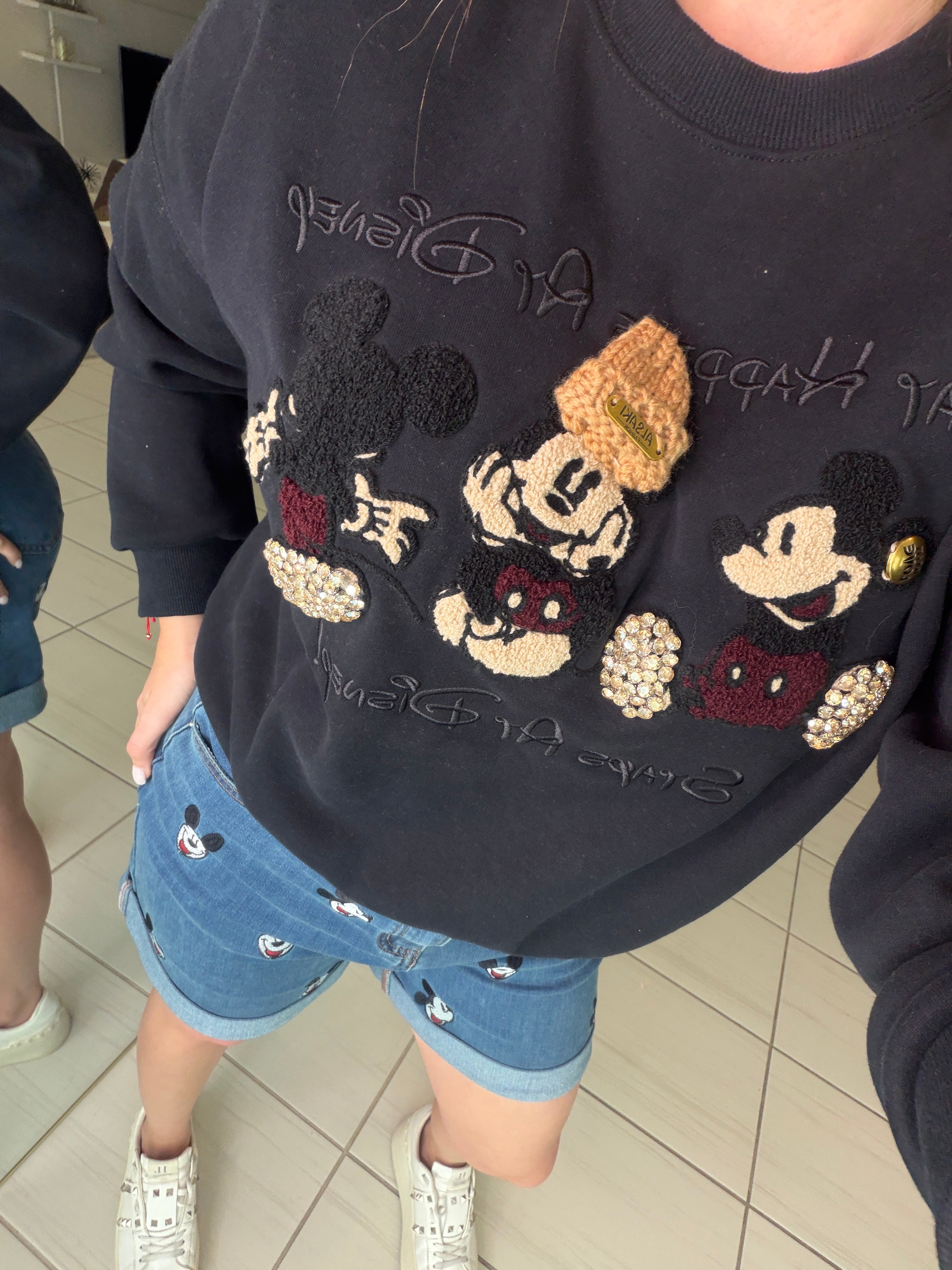 Funny Denim Bermuda Shorts