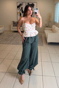 Gravity Flow Balloon Green Pants