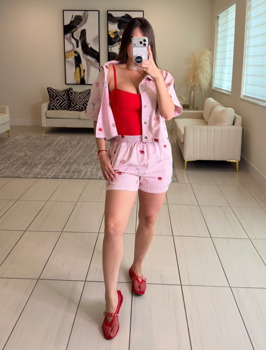 Luxe Essential Red Bodysuit