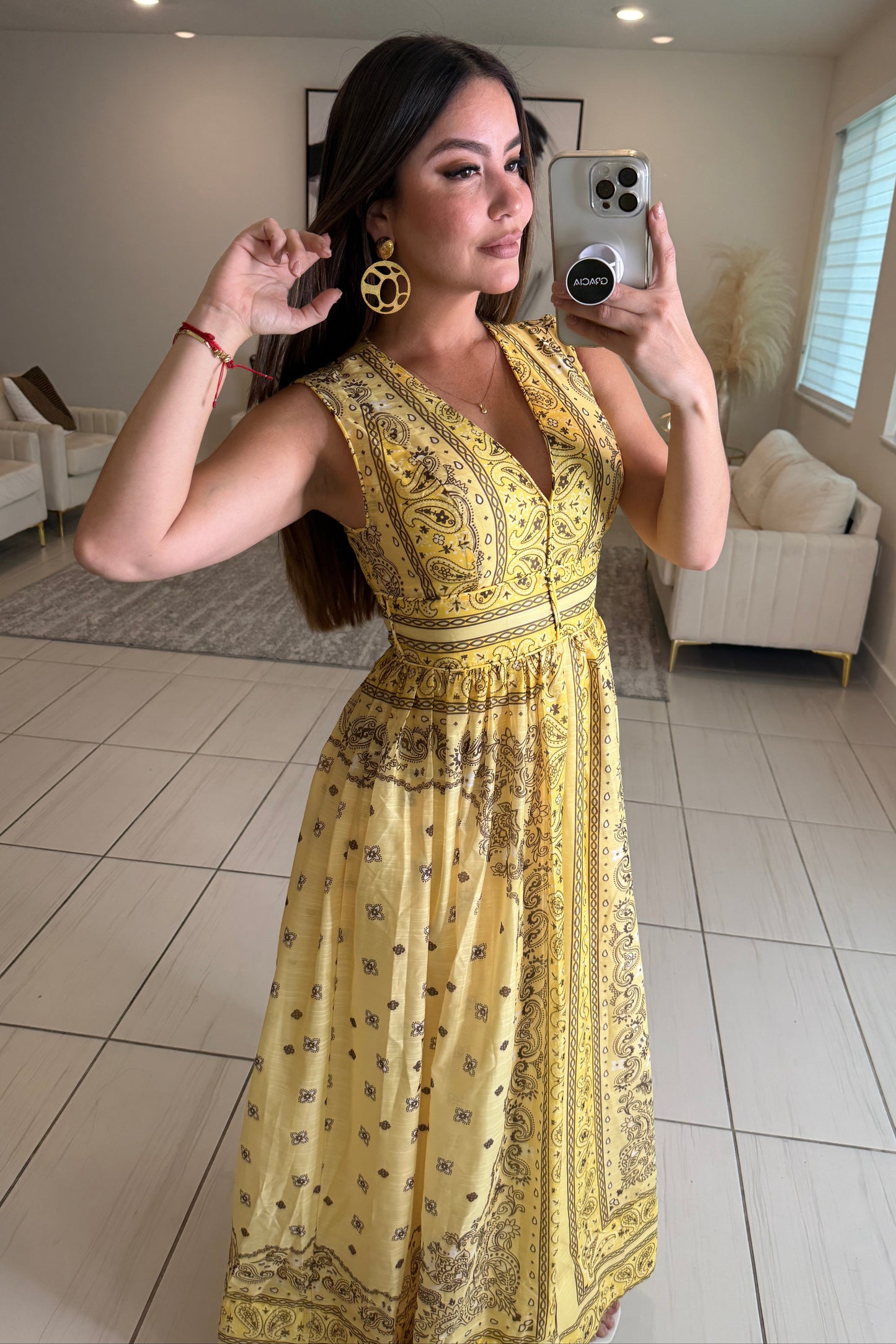 Enchanted Yellow Maxi Dress