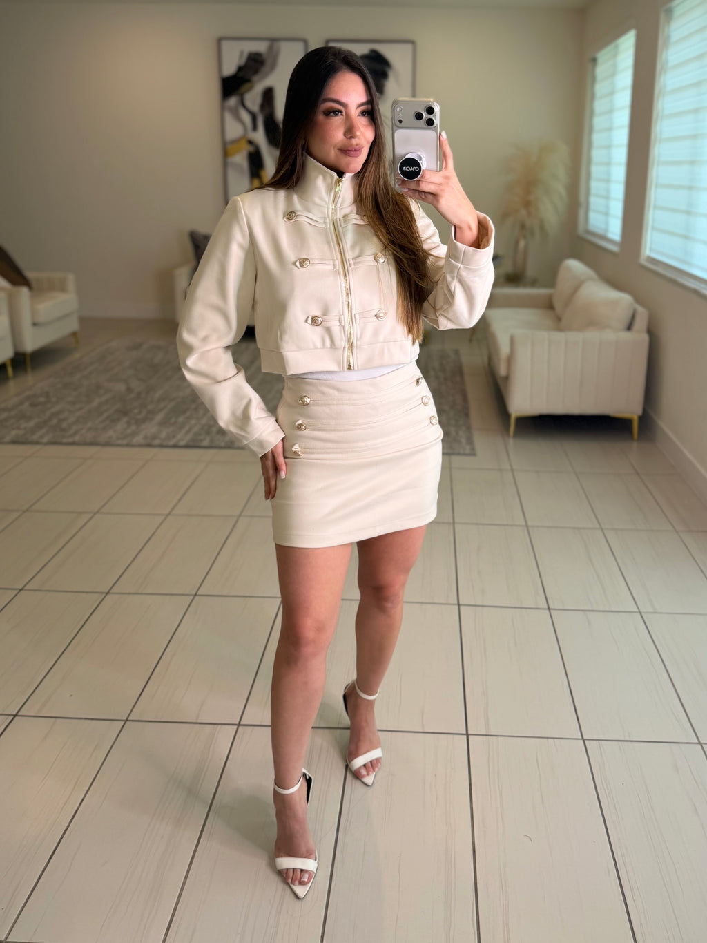 Napoleon Maison Ivory Skort Set