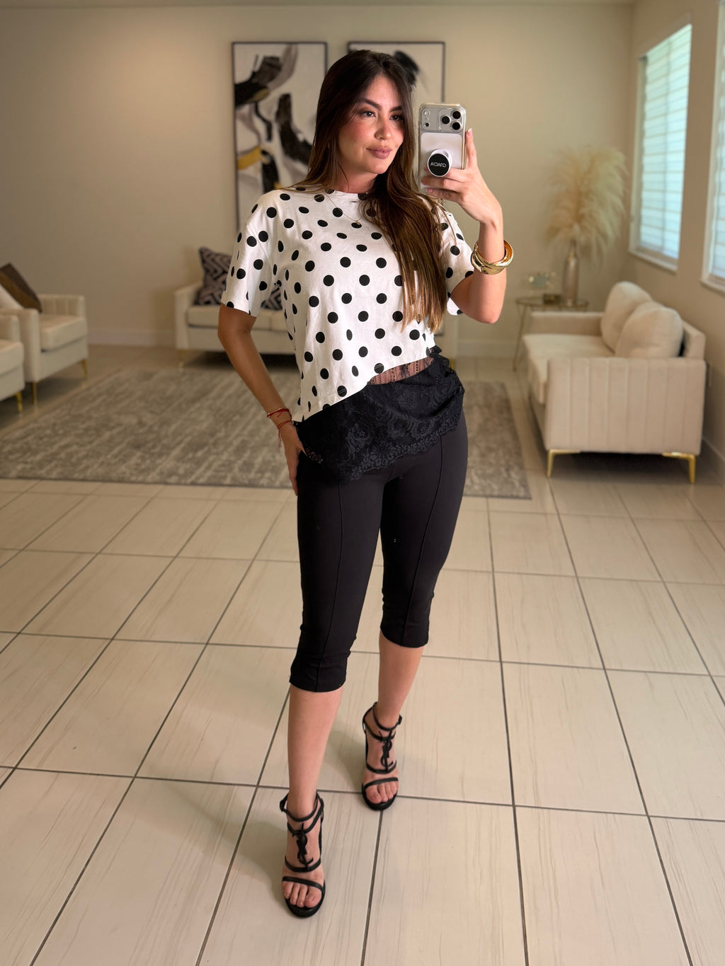Power Sculpt Black Capri