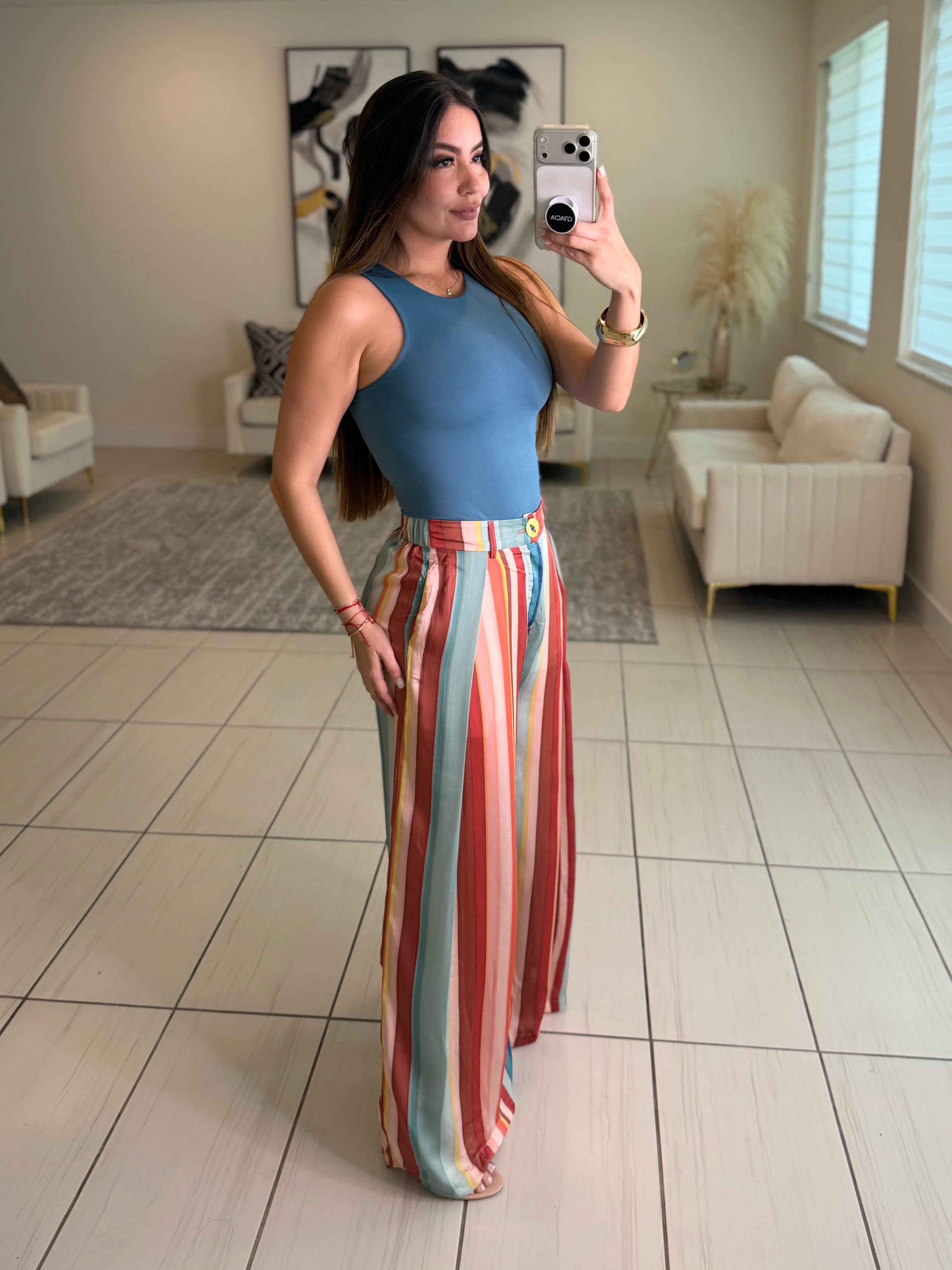 Harvest Stripes Colorful Pants