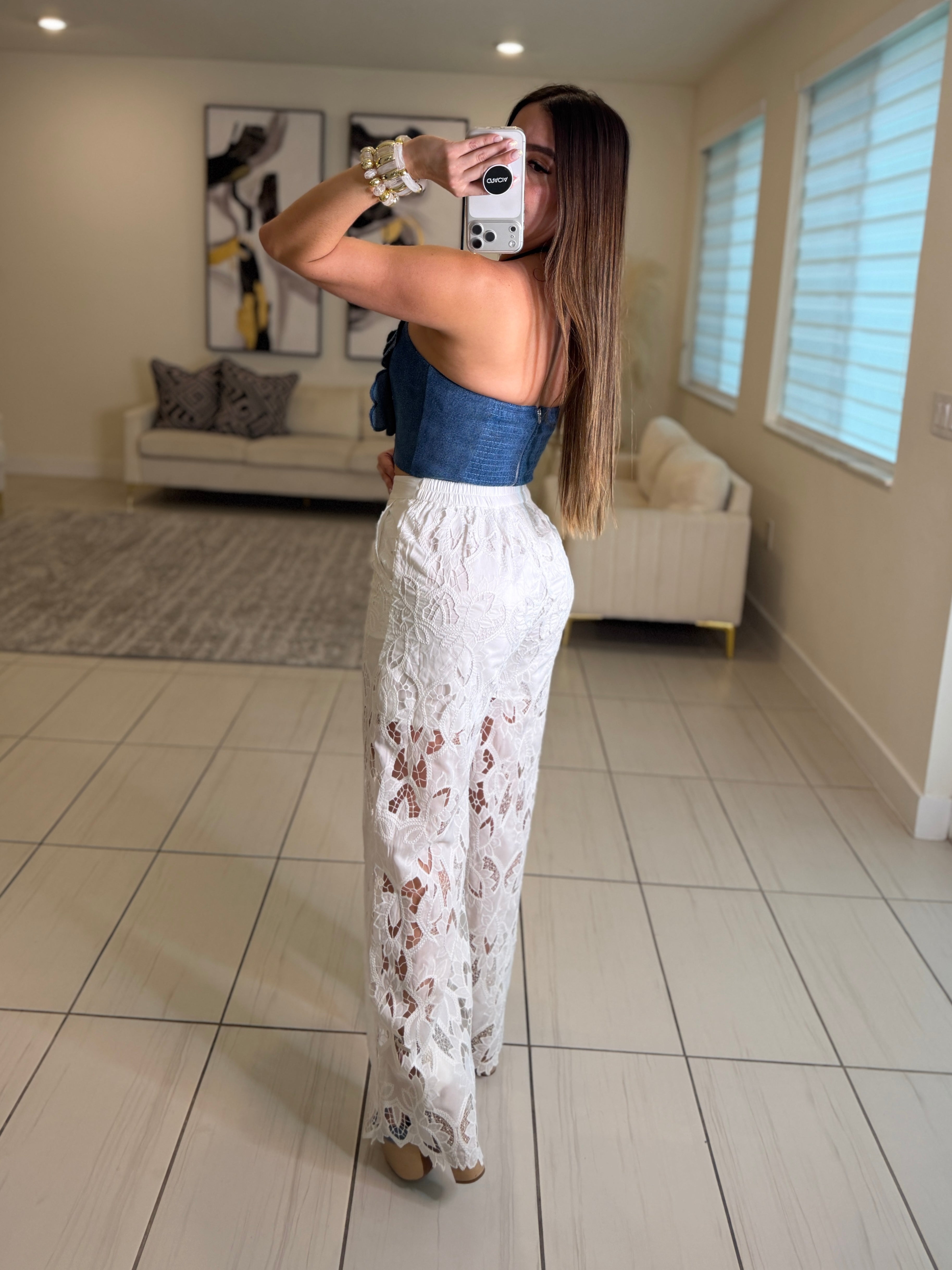 Eternal Grace Denim Top