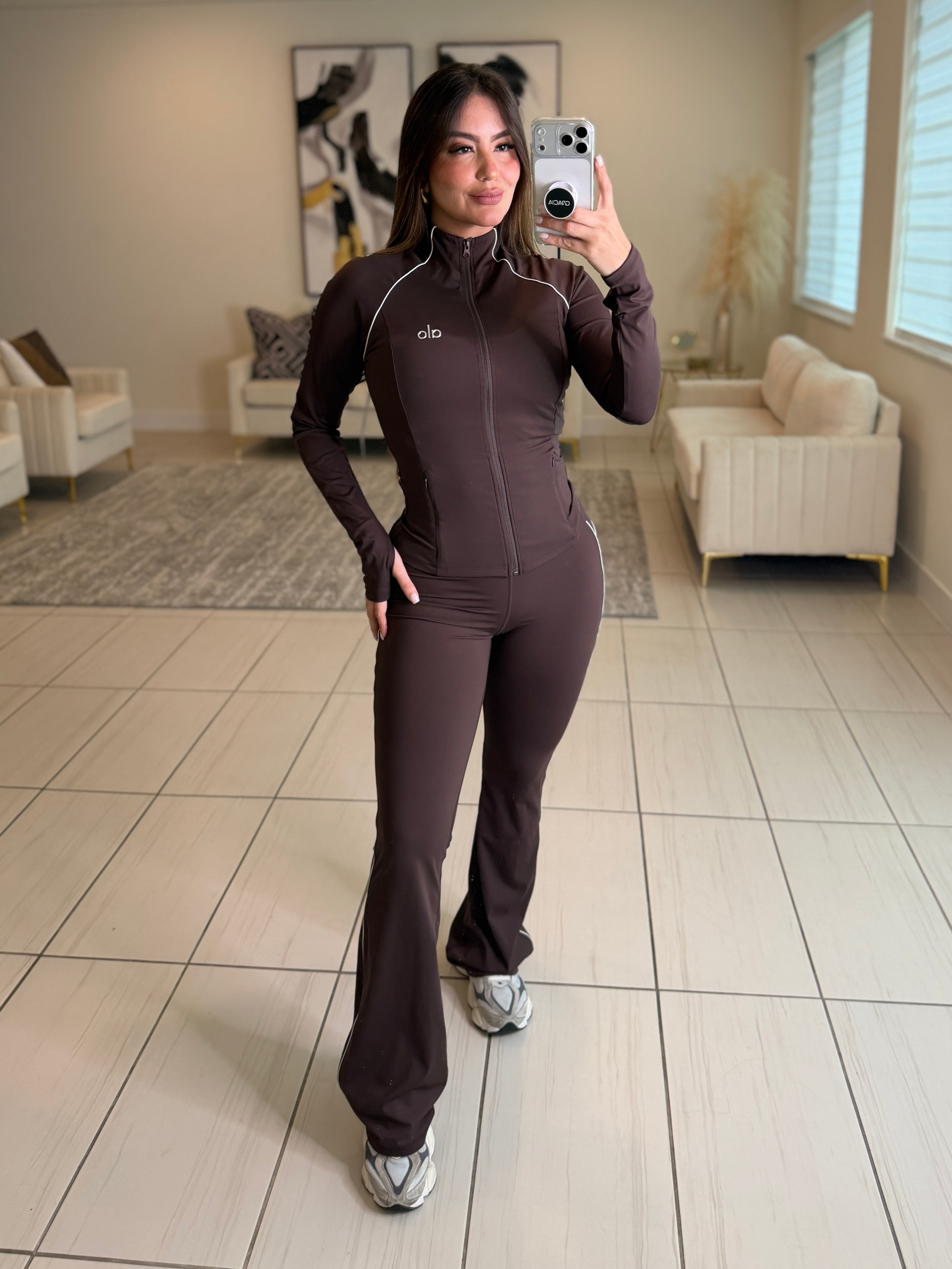 Airbrush Halo Brown Pants Set