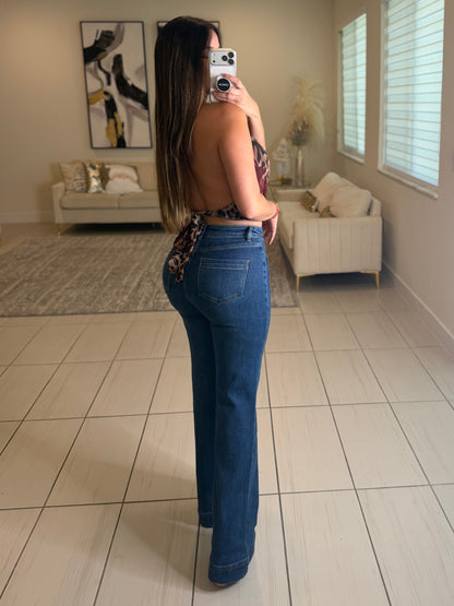 Modern Structure Denim Pants