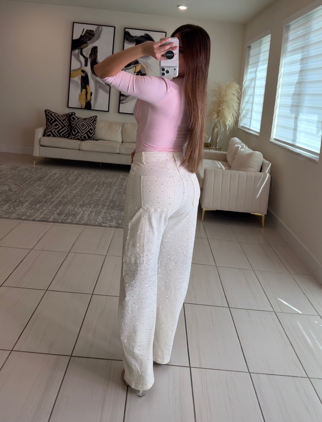 Midnight Crossover Pink Bodysuit