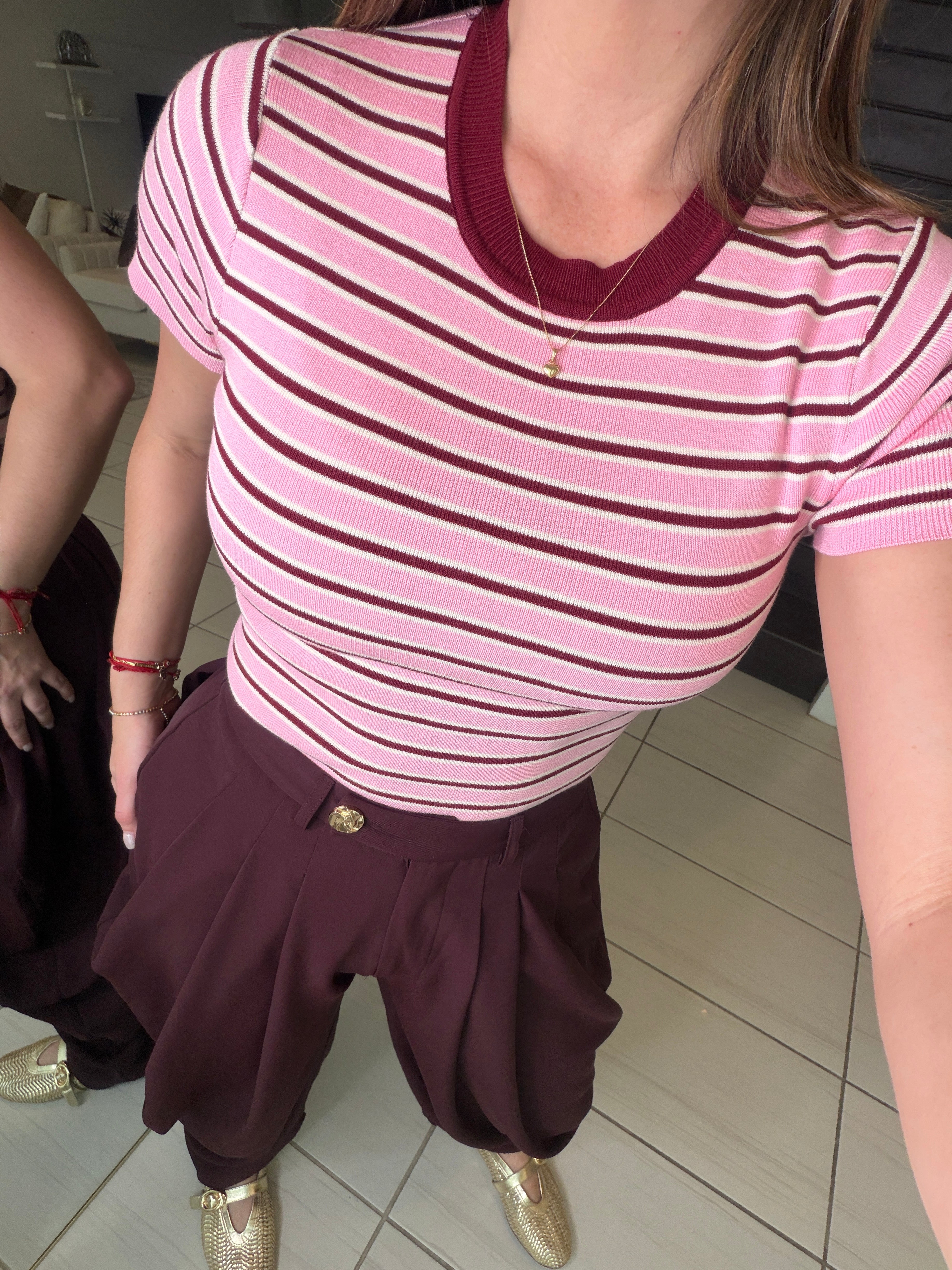 Sweet Stripes Pink Top