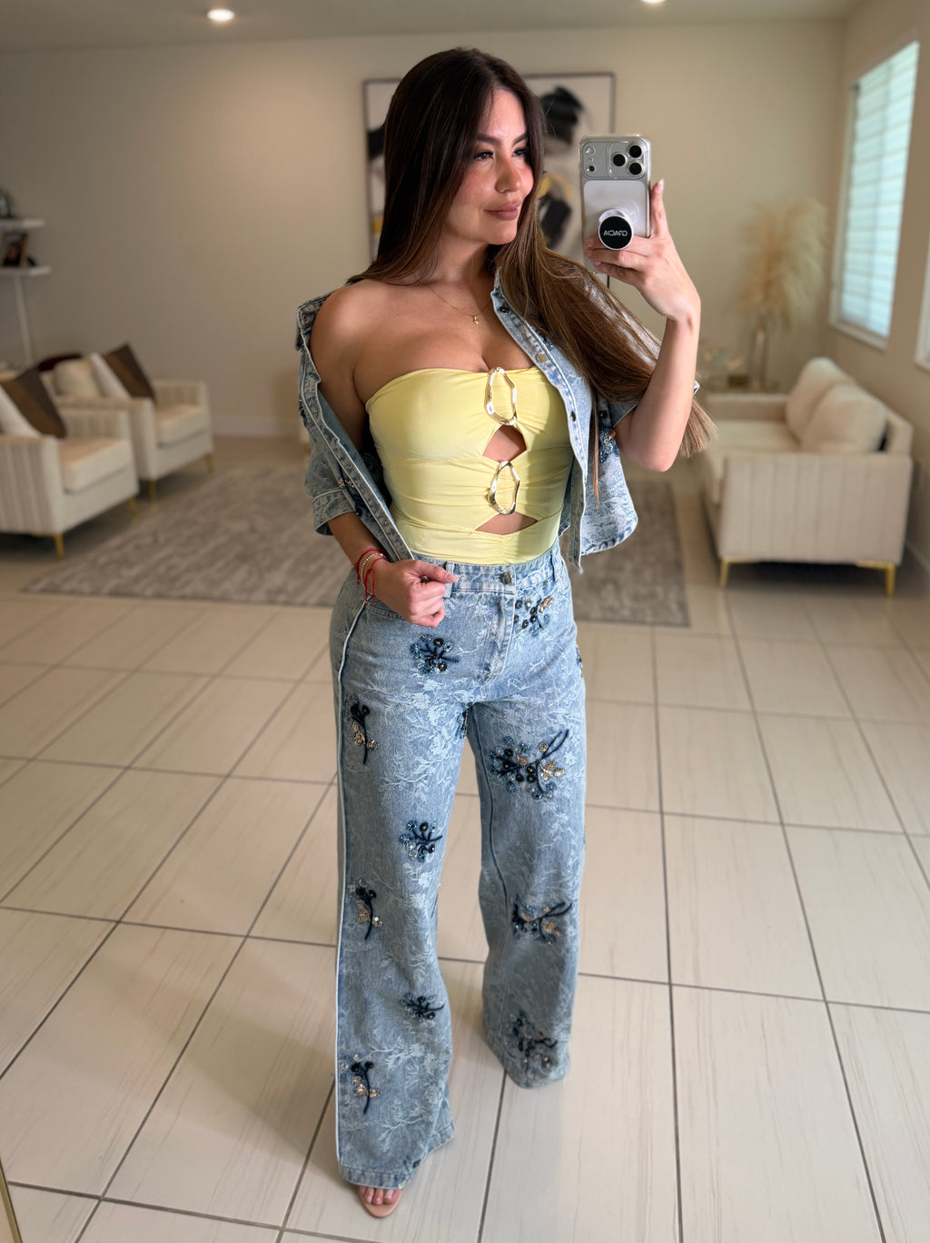 Sculpted Ease Yellow Bodysuit