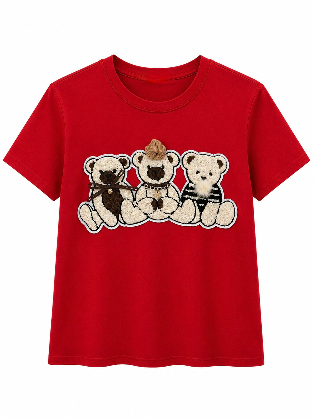 Fashionable Bears Red Tshirt