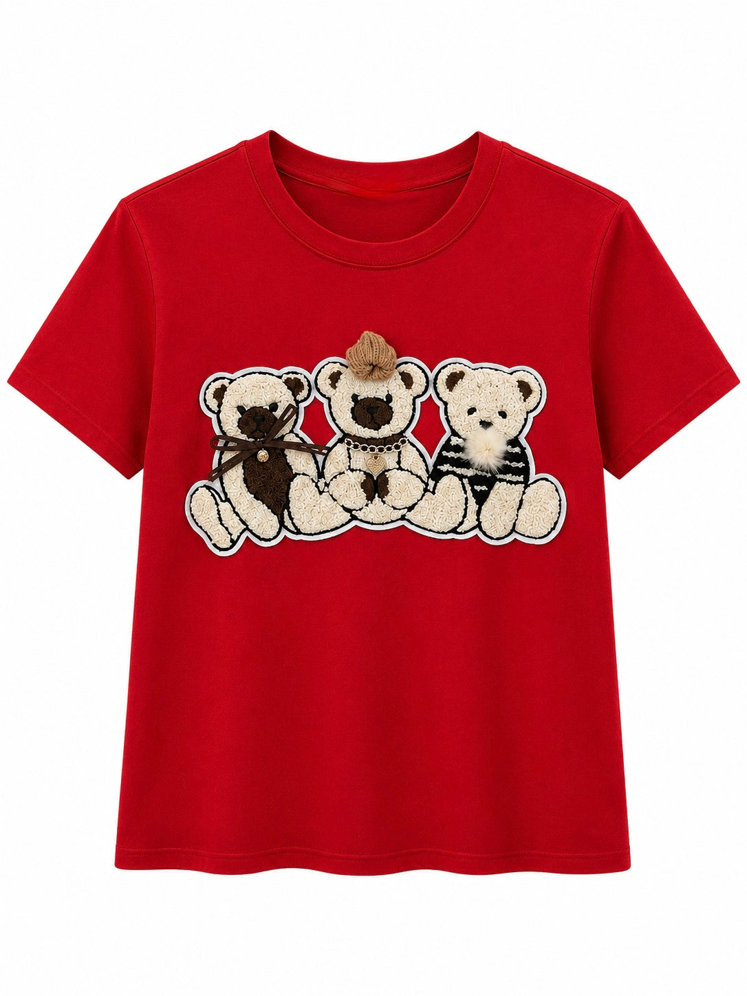 Fashionable Bears Red Tshirt