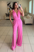 Empire Luxe Soft Pink Jumpsuit