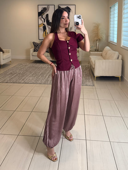 Endless Poise Red Wine Top