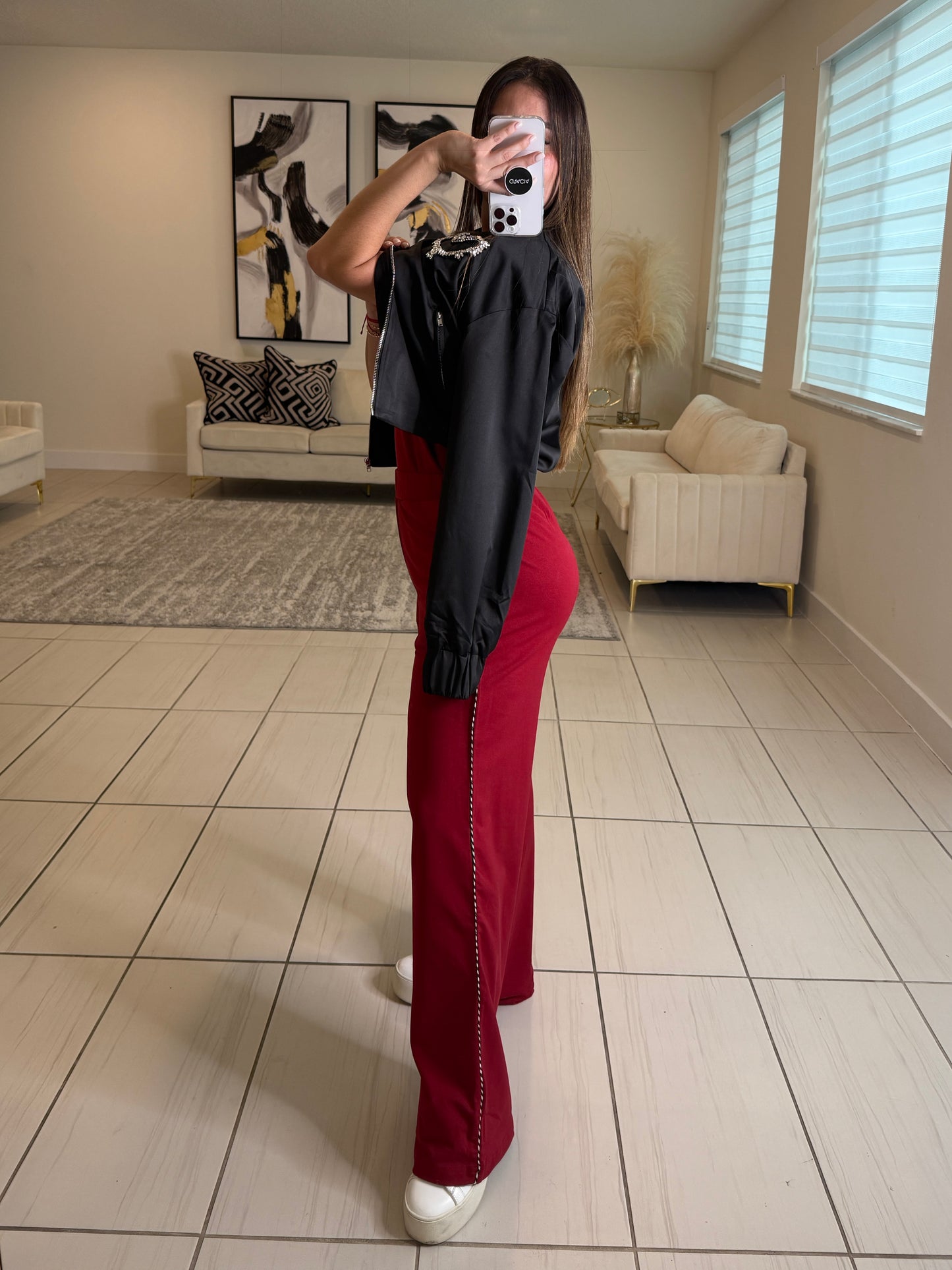 Iconic Muse Red Pant Set