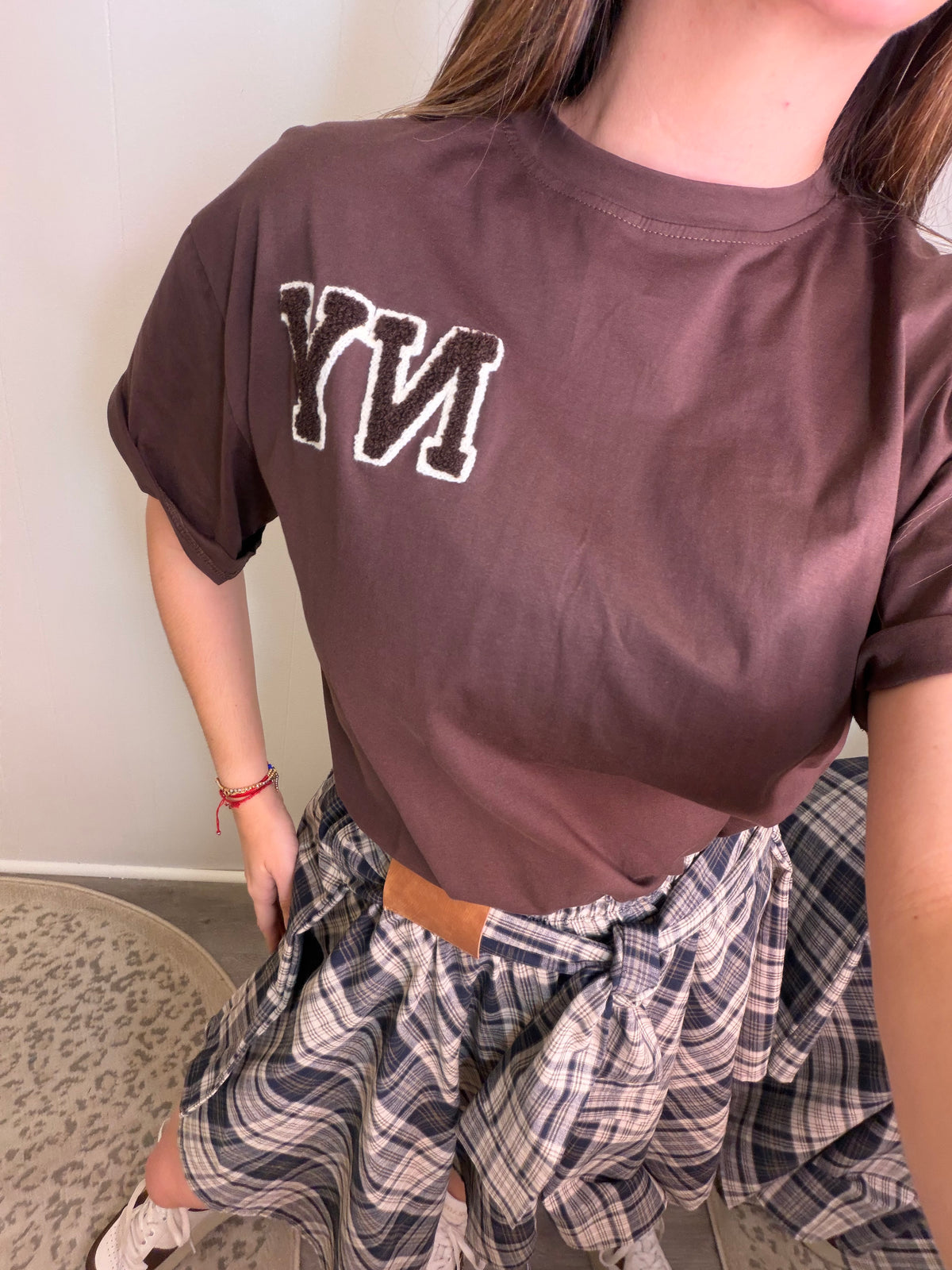 New York Varsity Brown Tshirt
