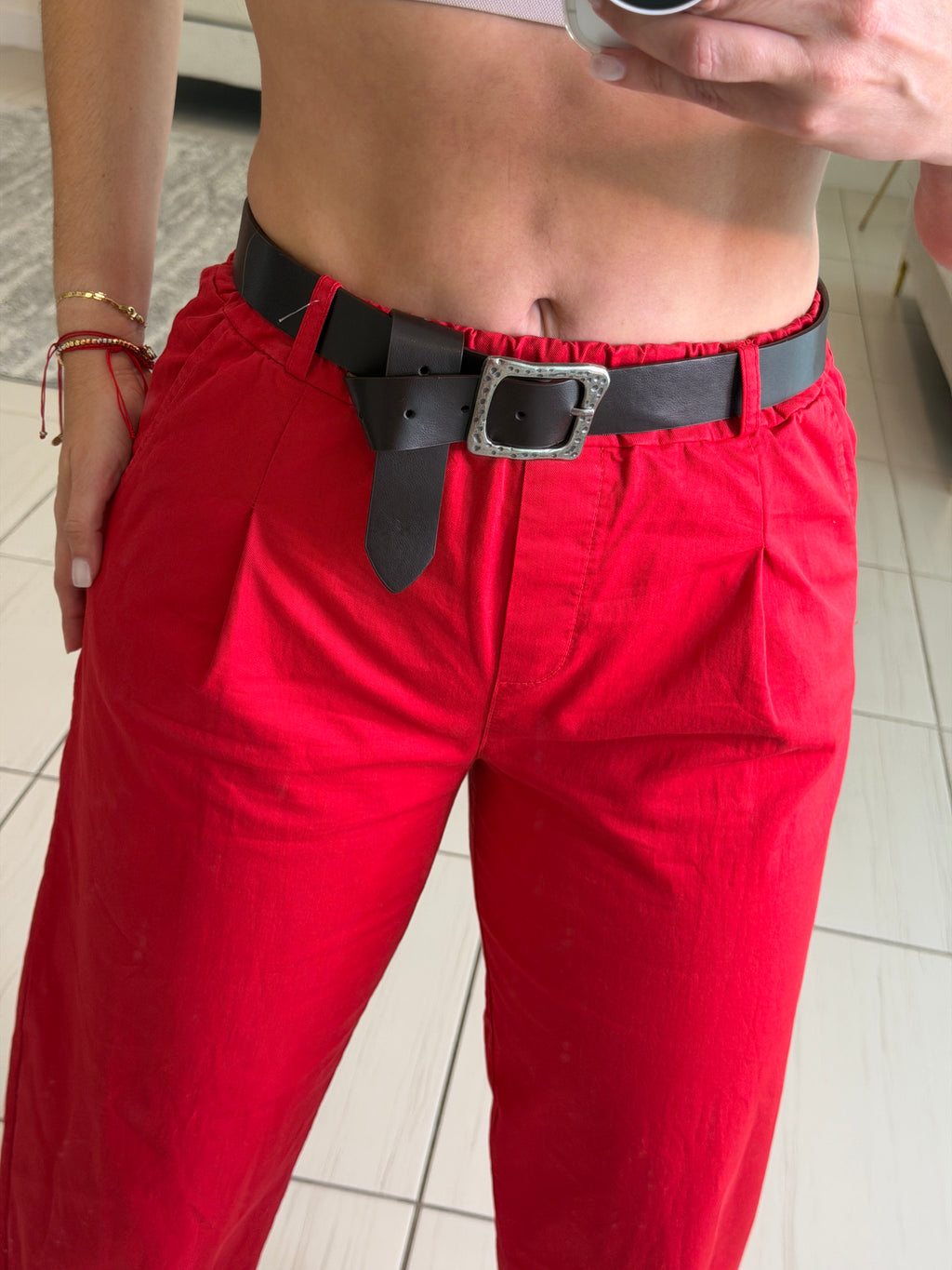 Monarch Edit Red Jogger Pants