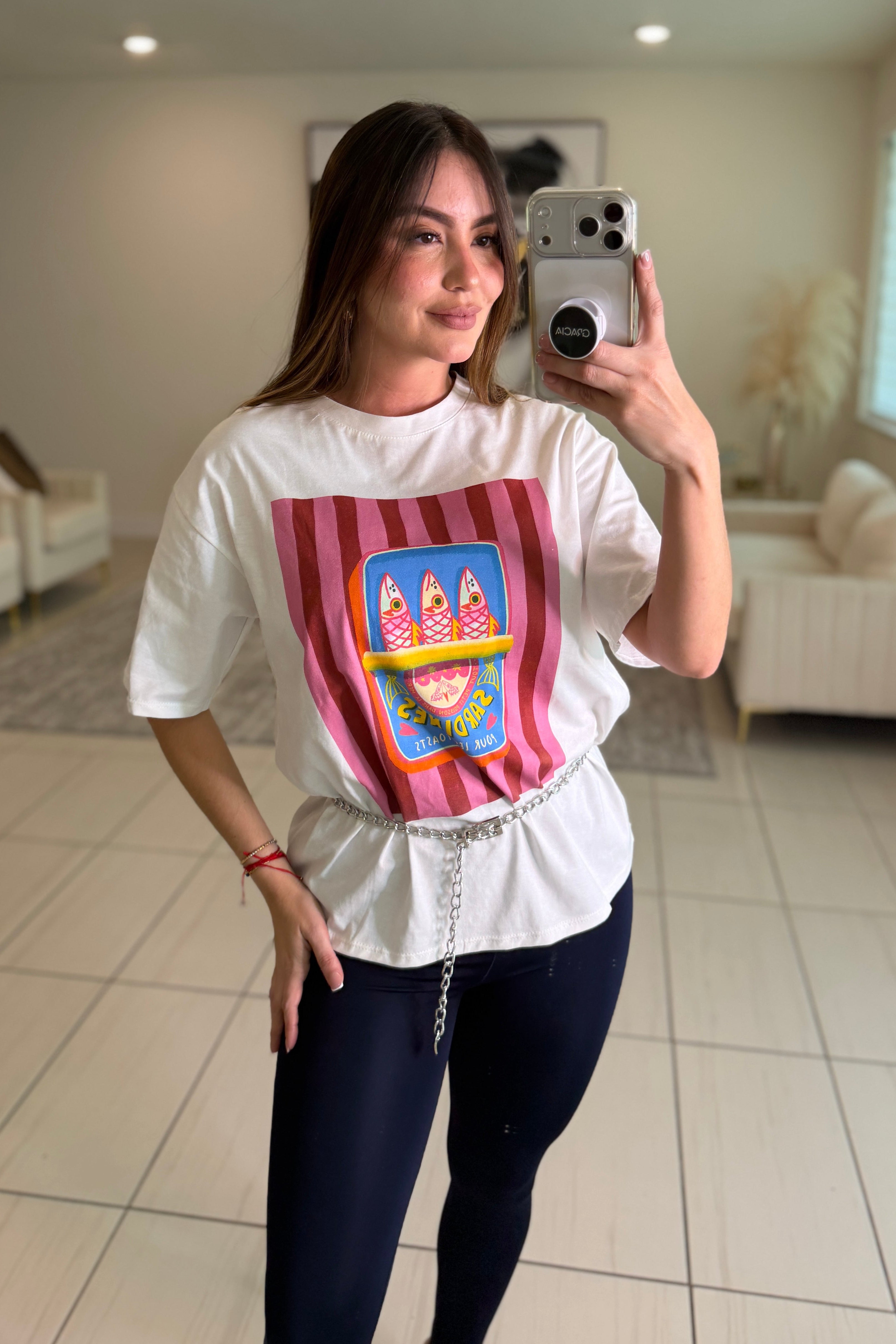Chic Sardines White Tshirt