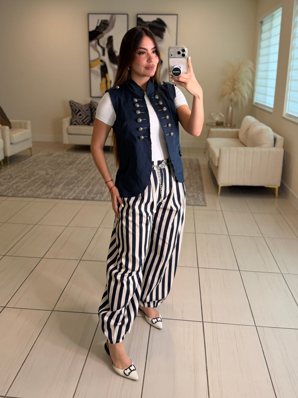 Napoleon Navy Blue Vest Jacket
