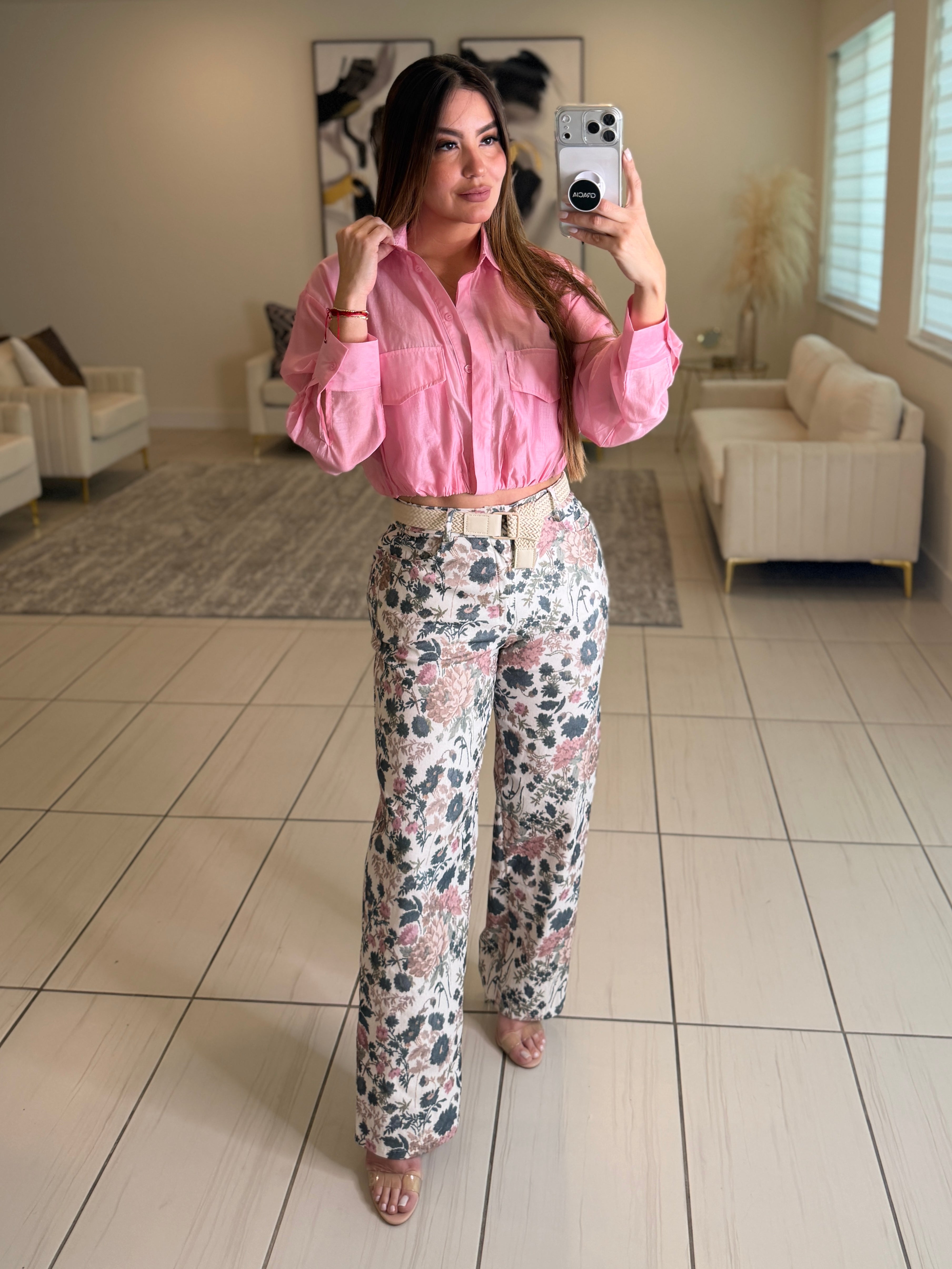 The Everyday Ease Pink Shirt