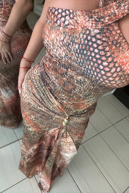 Viper Luxe Ruched Maxi Dress