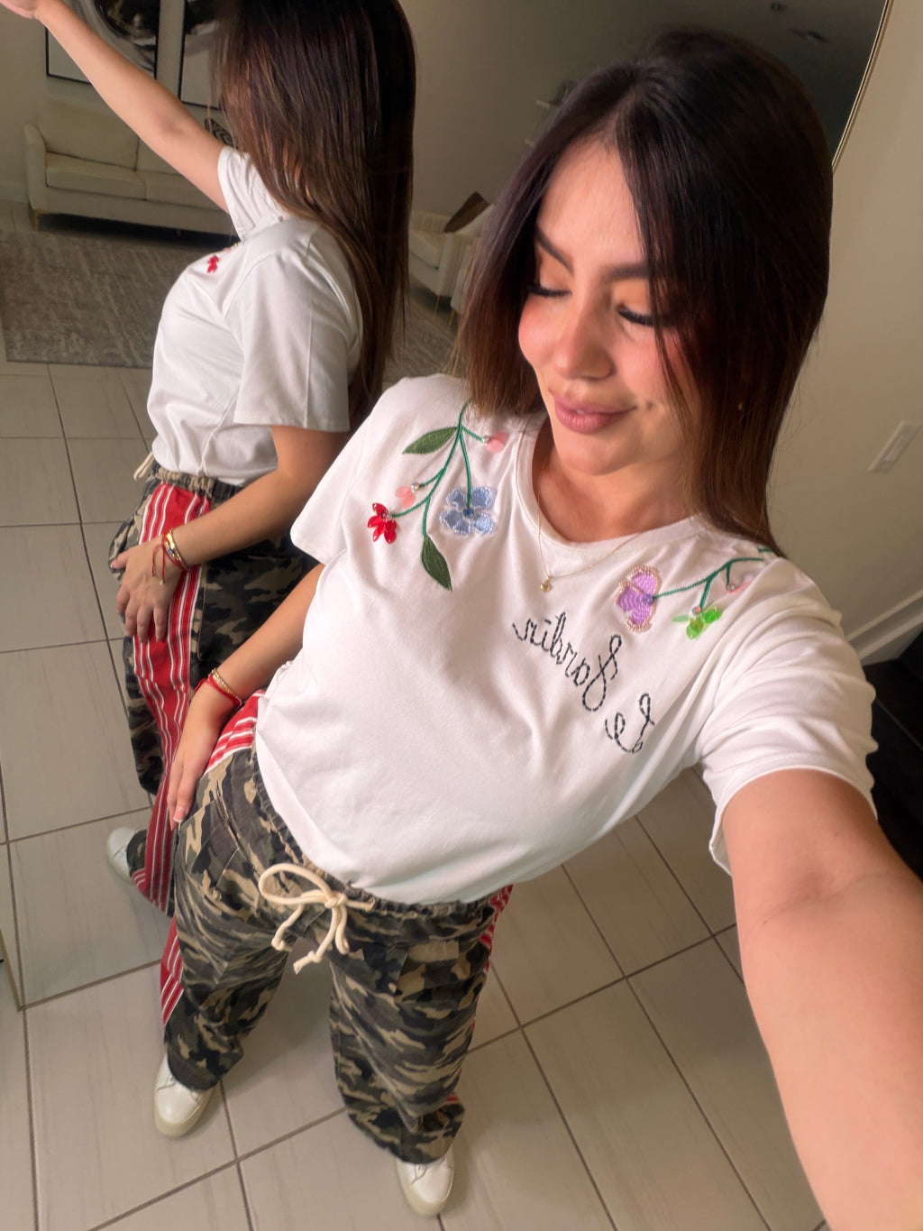 Le Jardin White Tshirt