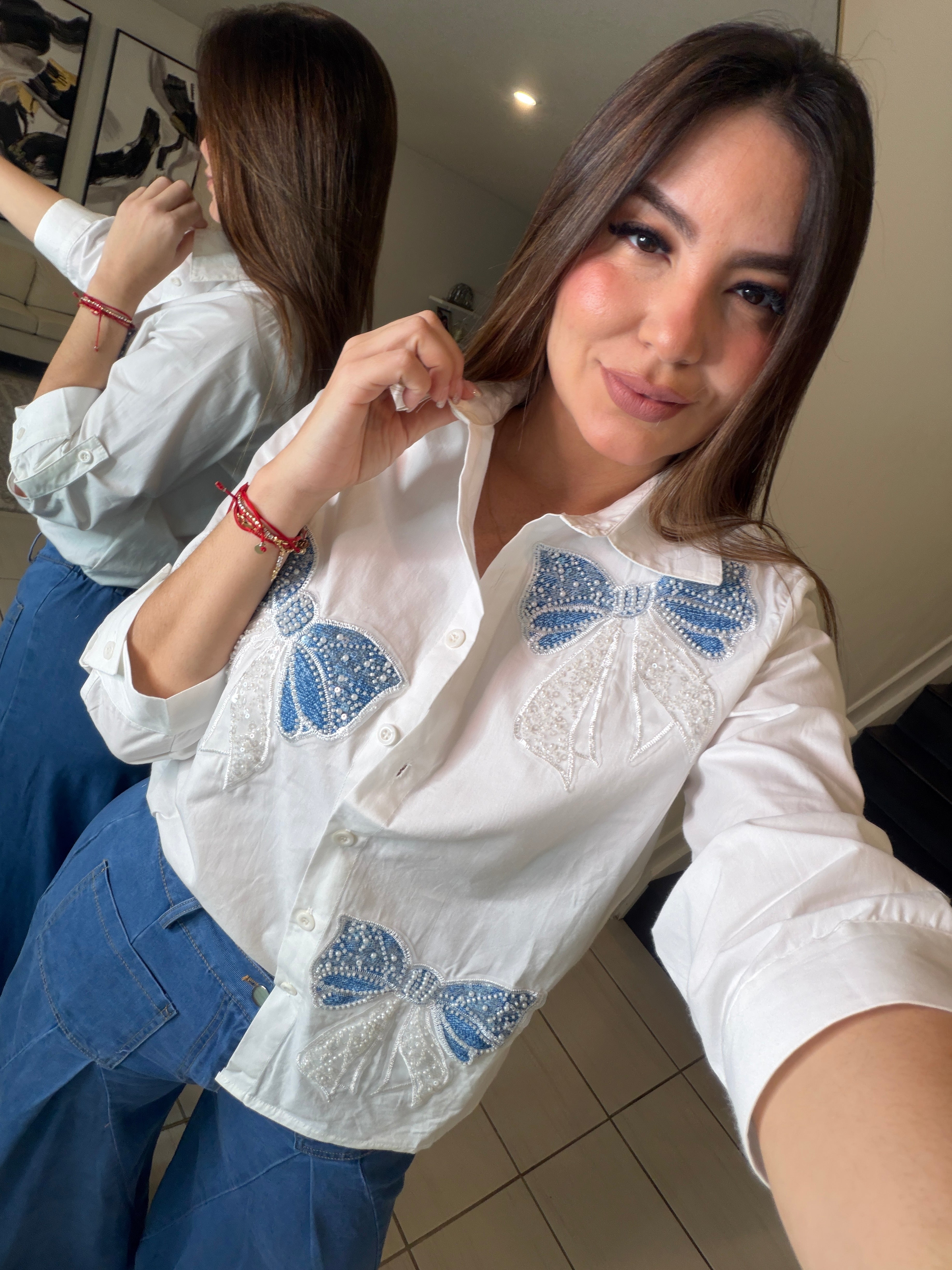 Sweet Bows White Shirt