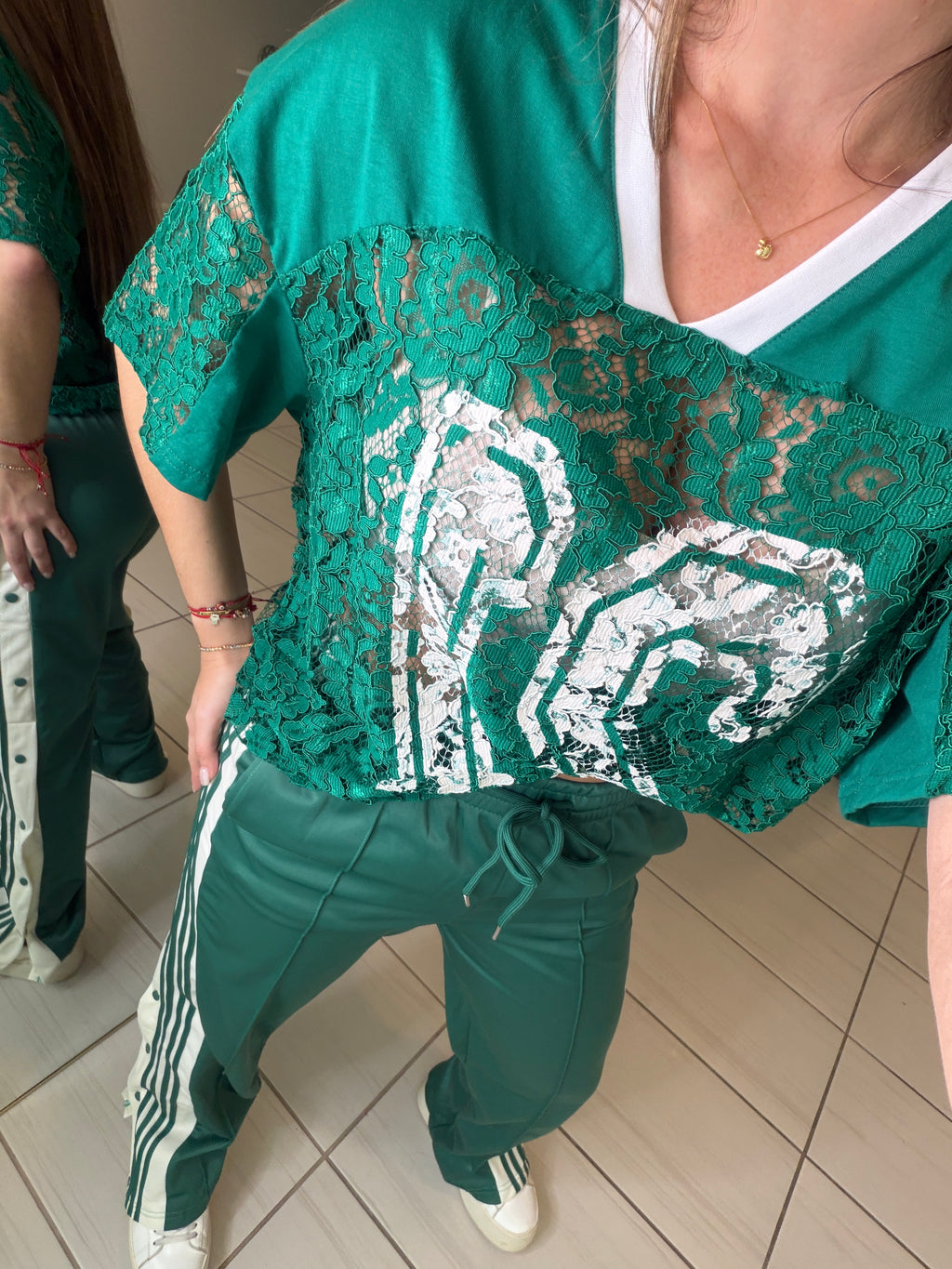 Sporty Chic Green Comfy Pant Set