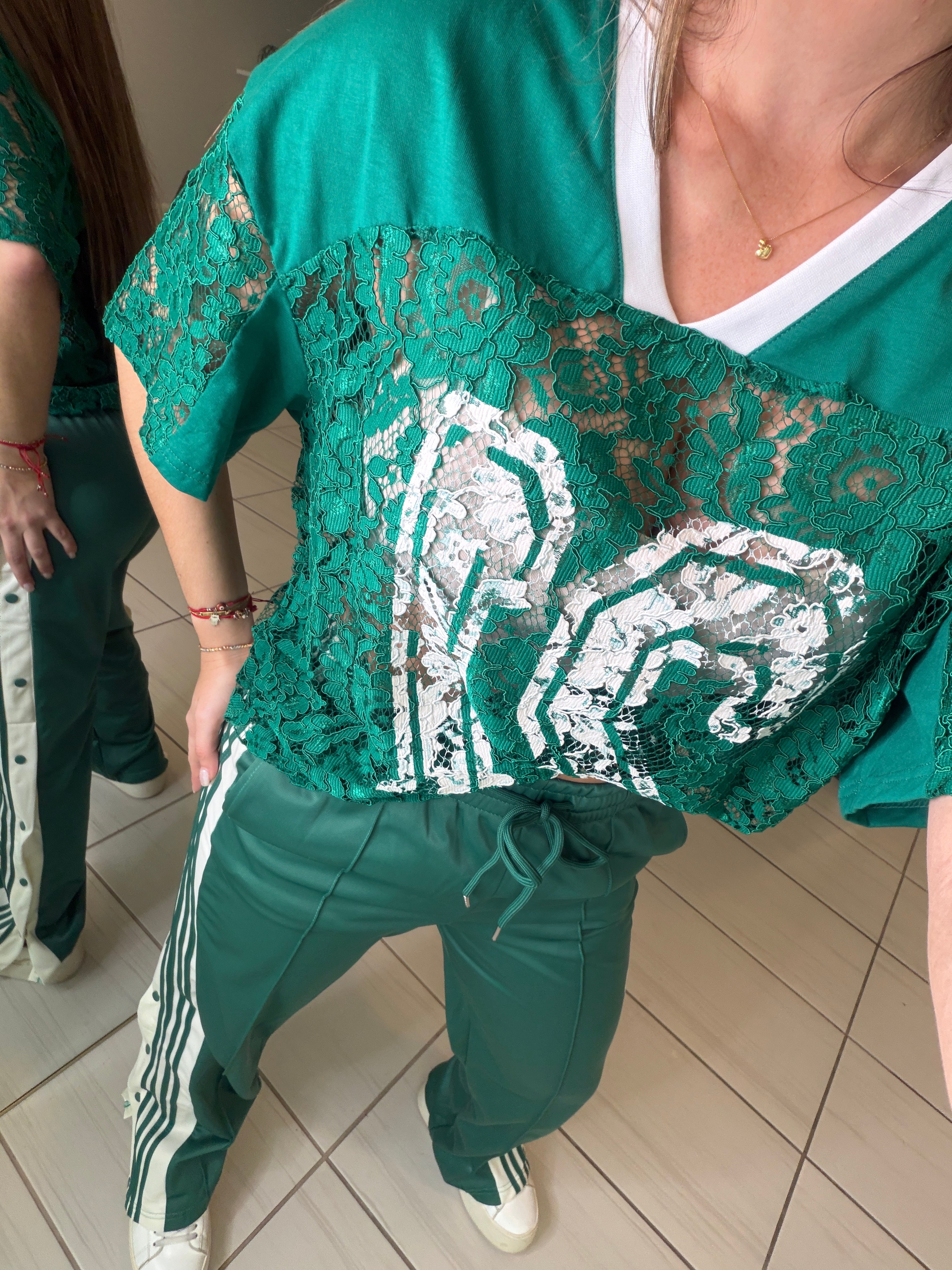 Sporty Chic Green Comfy Pant Set