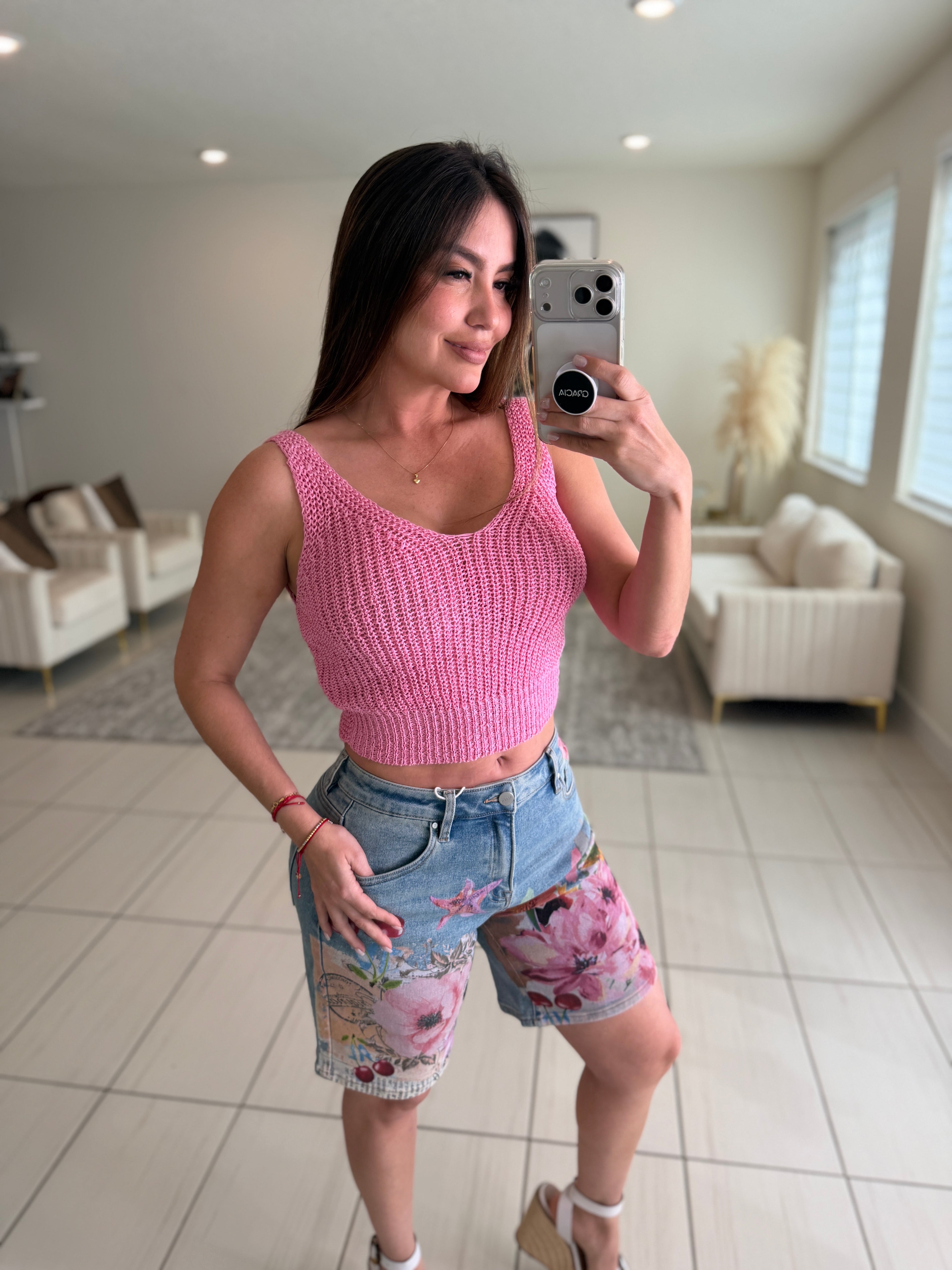 Staying True Pink Top