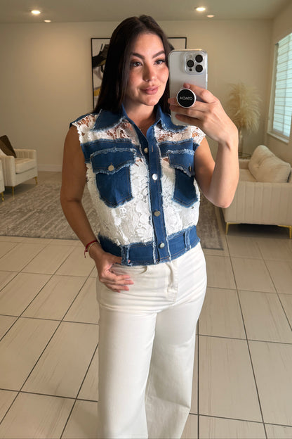 Blissful Day Embroidery White Jacket