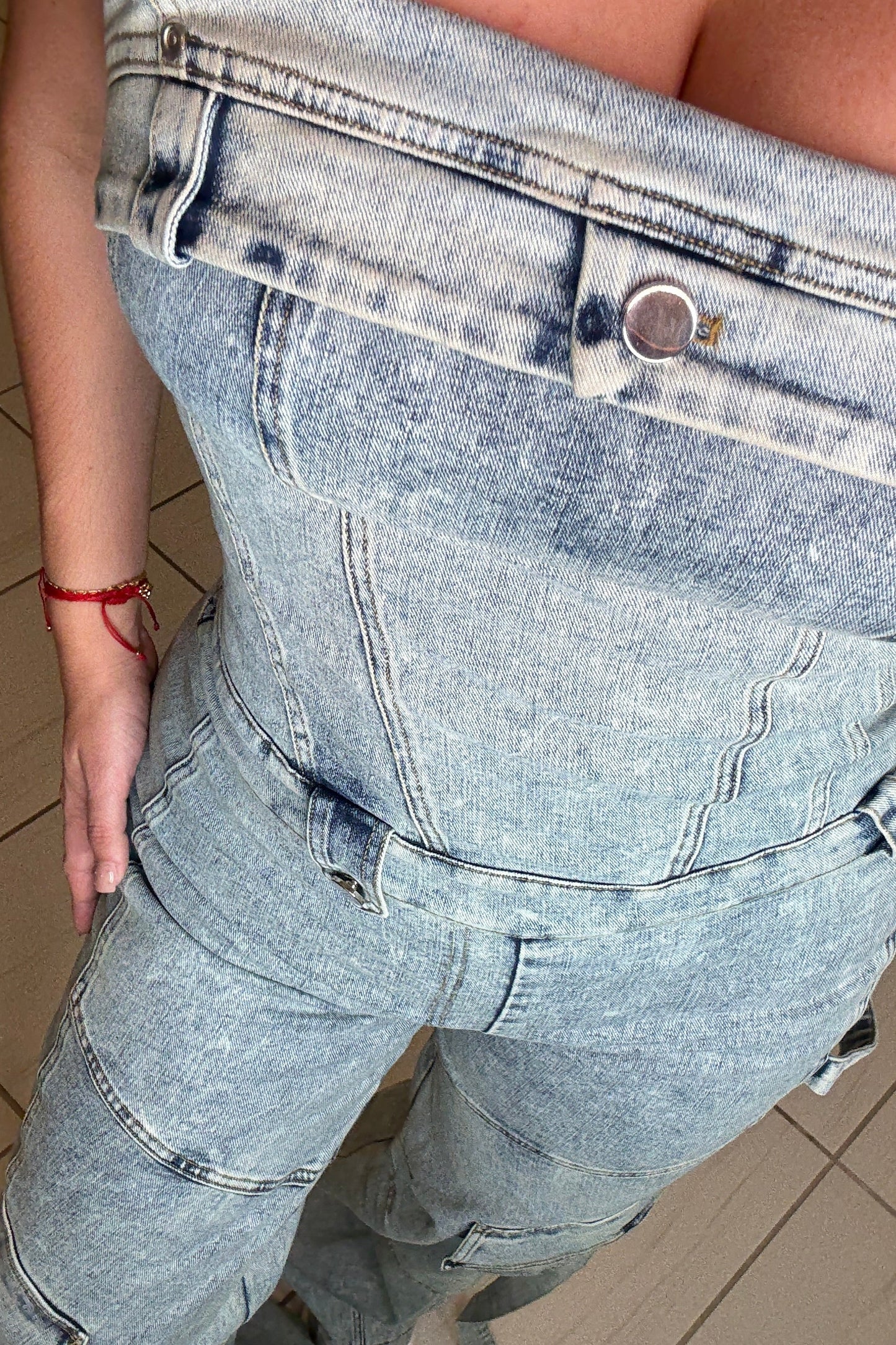 The Powerline Denim Jumpsuit