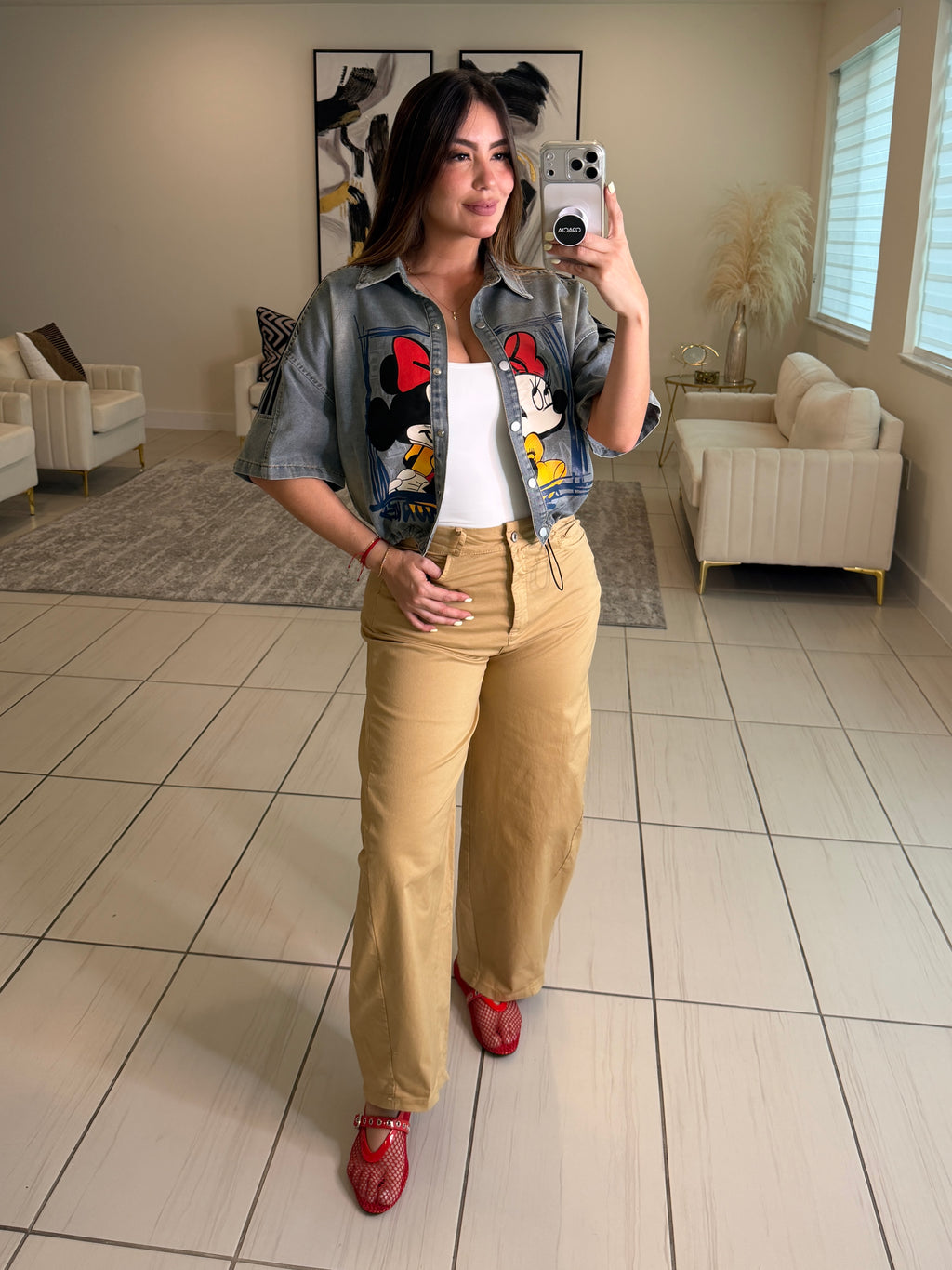 Gravity Scarf Khaki Barrel Pants