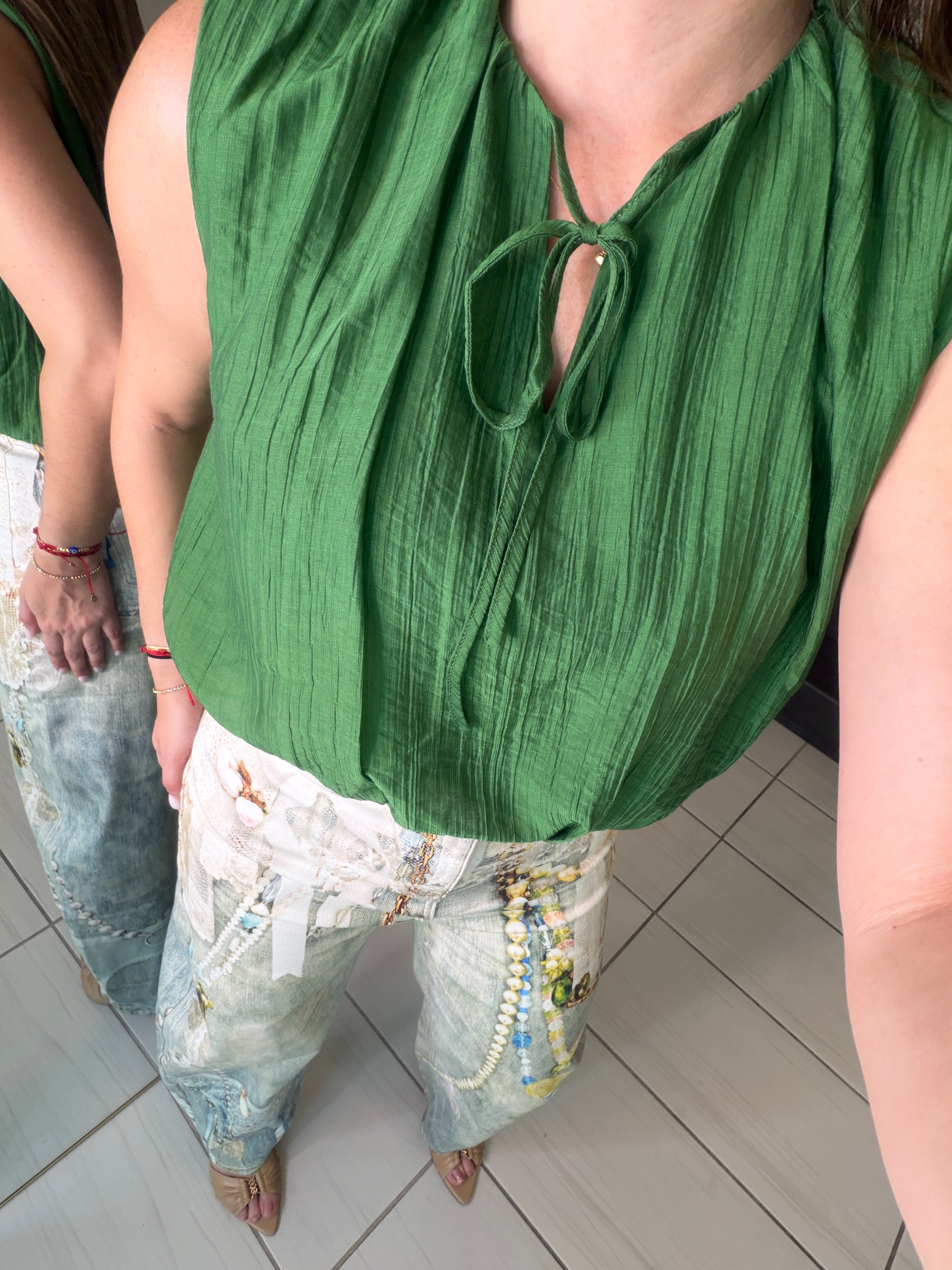 Bubble Green Top