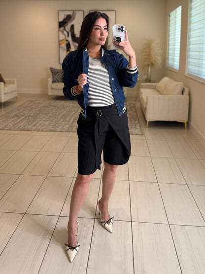 Empire Denim Bomber Jacket