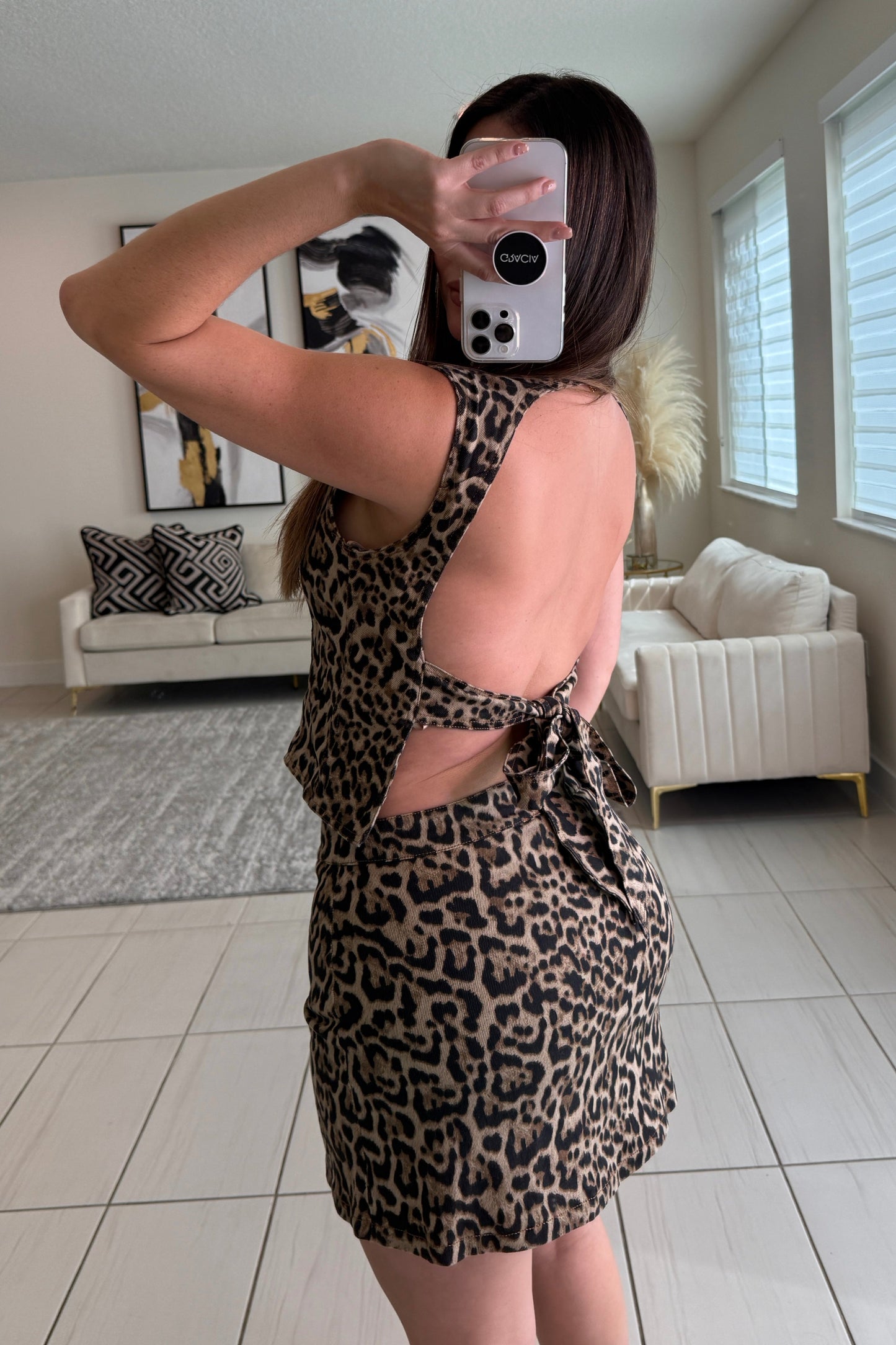 Fierce Streak Leopard Skort Set