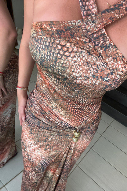 Viper Luxe Ruched Maxi Dress