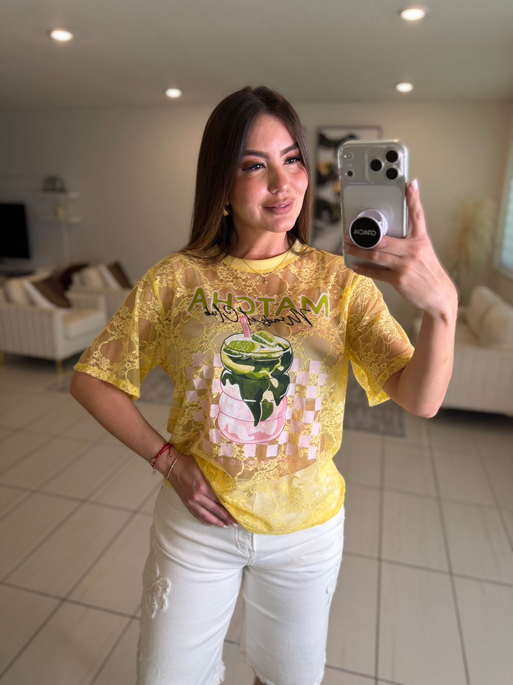 Matcha Club Yellow Tshirt