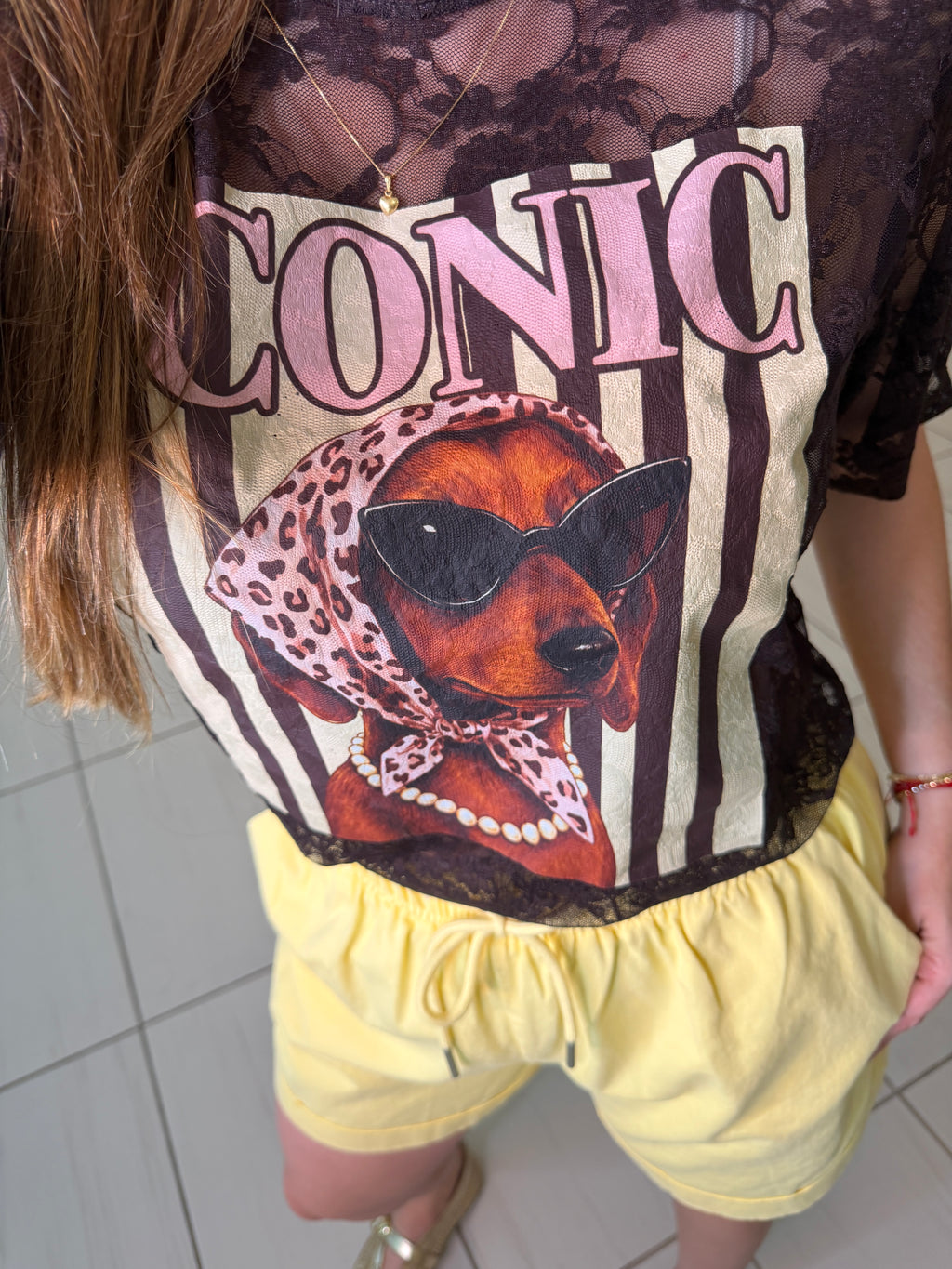Iconic Puppy Brown Tshirt