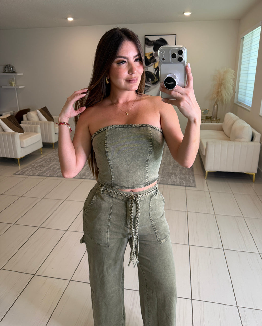 Rebel Utility Green Pant Set