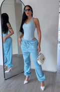 Bombshell Baby Blue Jogger Set