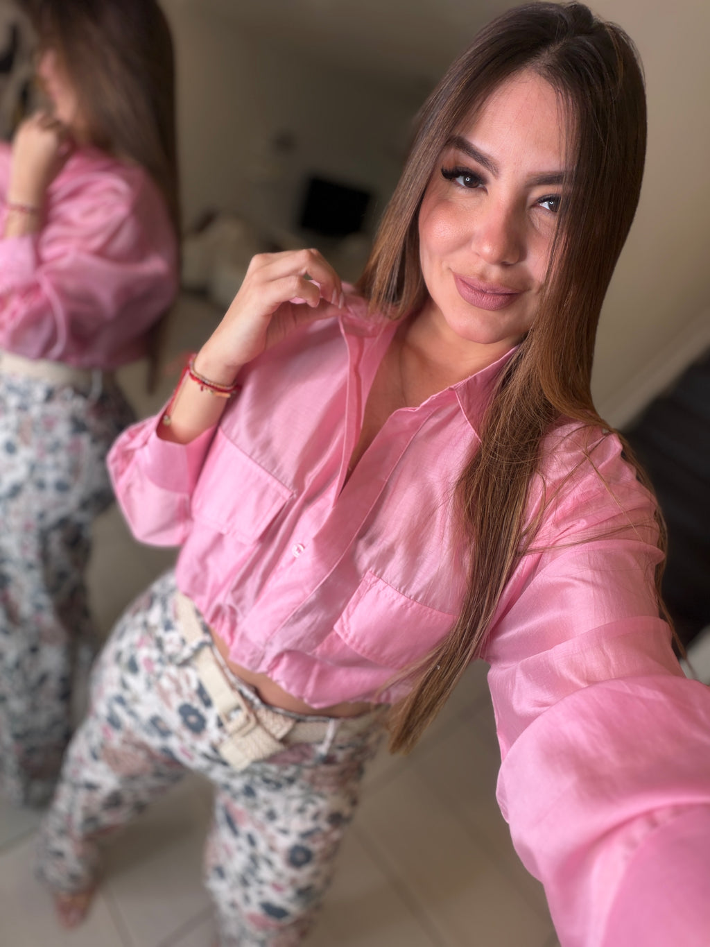 The Everyday Ease Pink Shirt