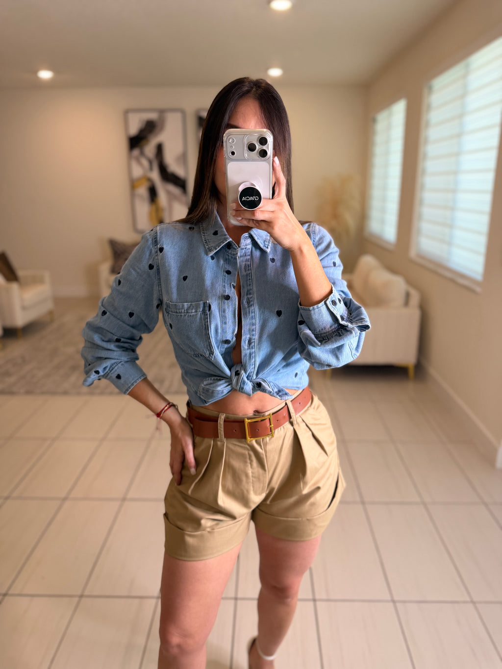 Muse Of Hearts Denim Shirt