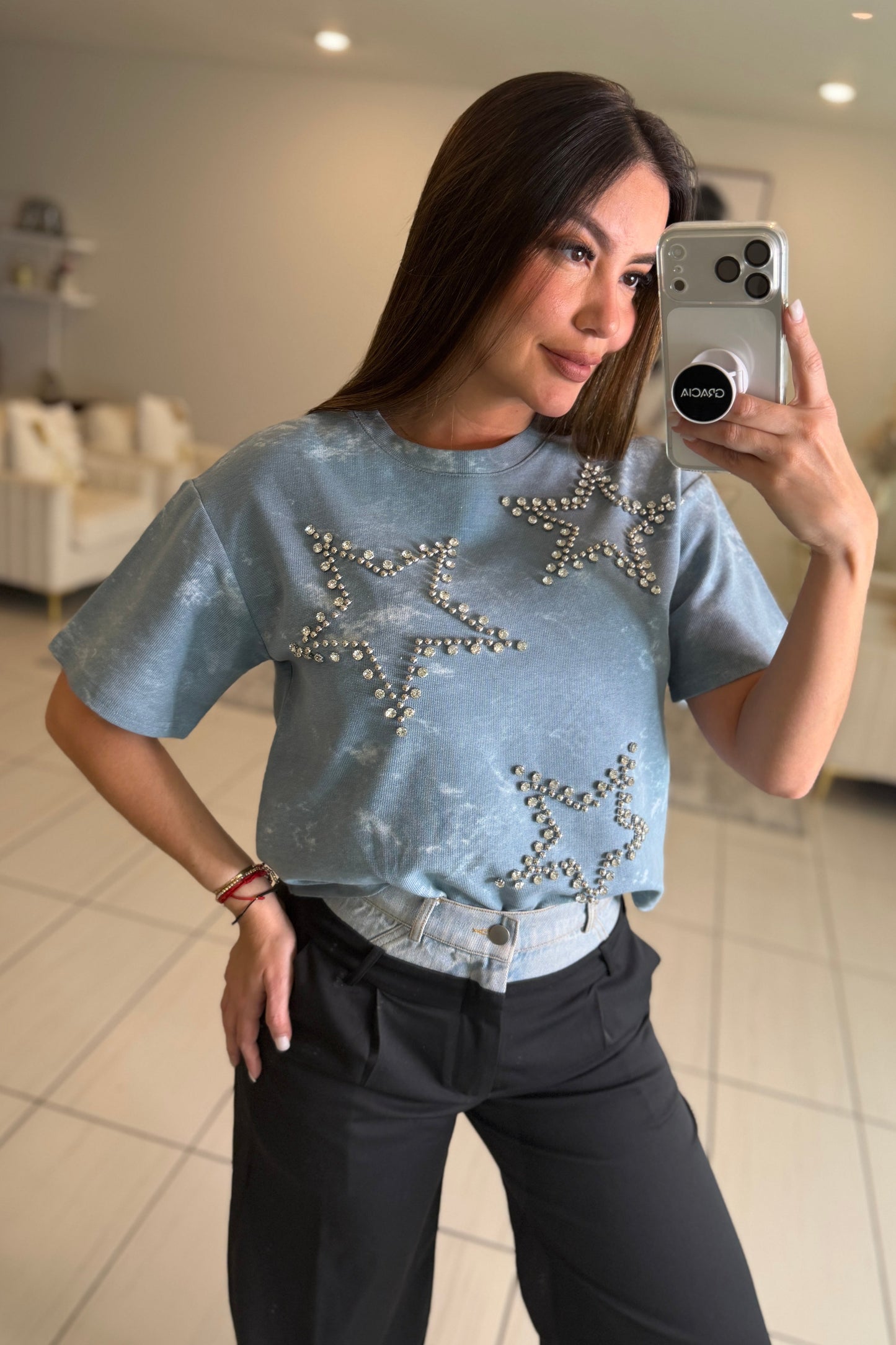 Like a Star Blue Top