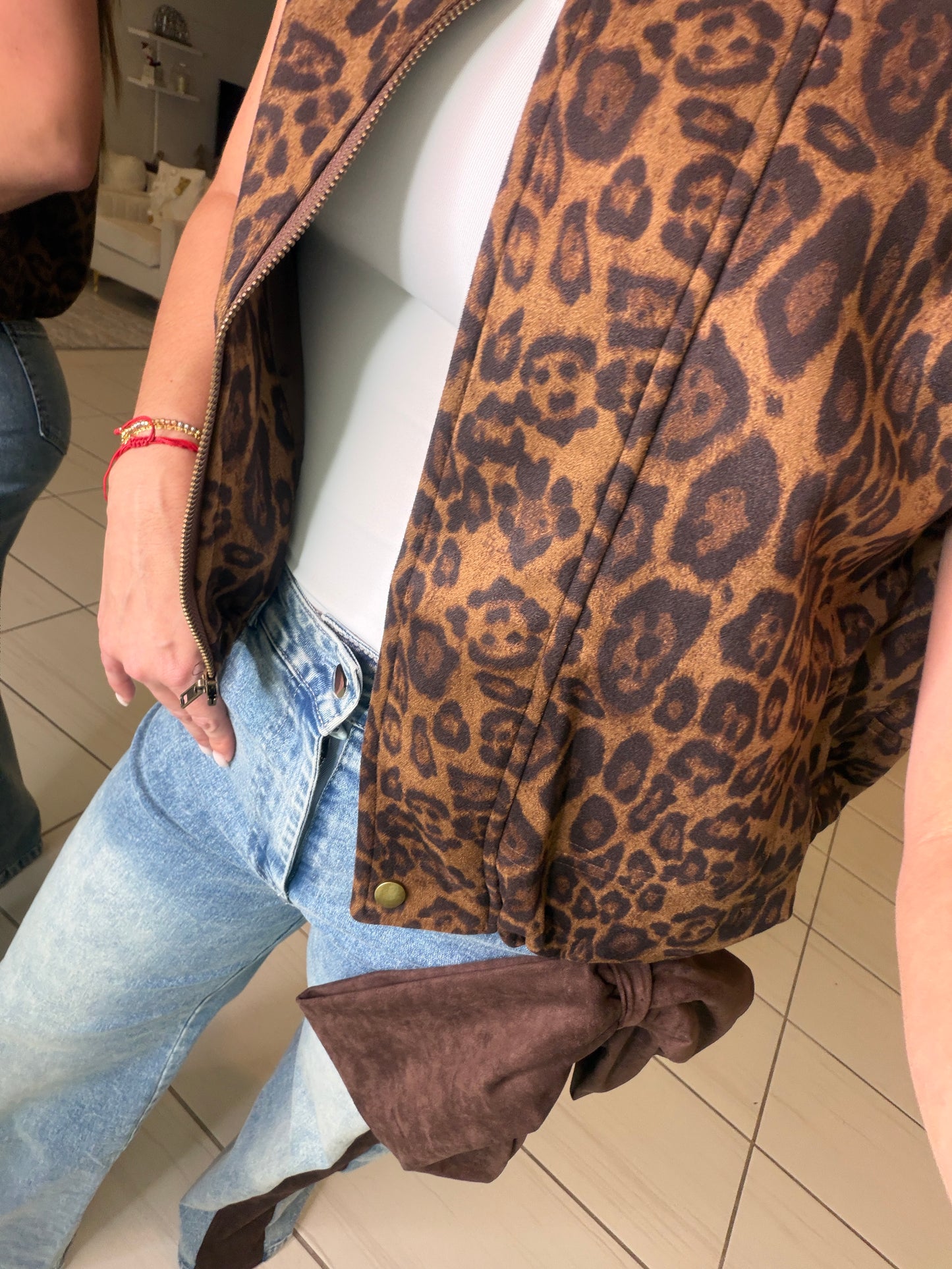 Opulent Bow Blue Denim Pants