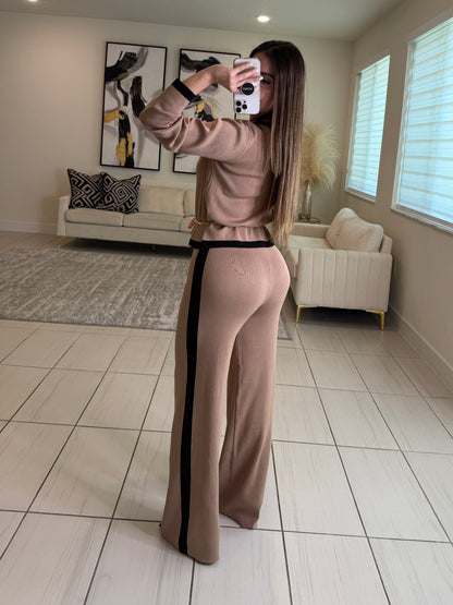 Instinctive Reign Mocha Knit Pant Set