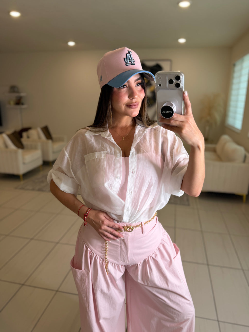 Divine Authority Pink Balloon Pant Set