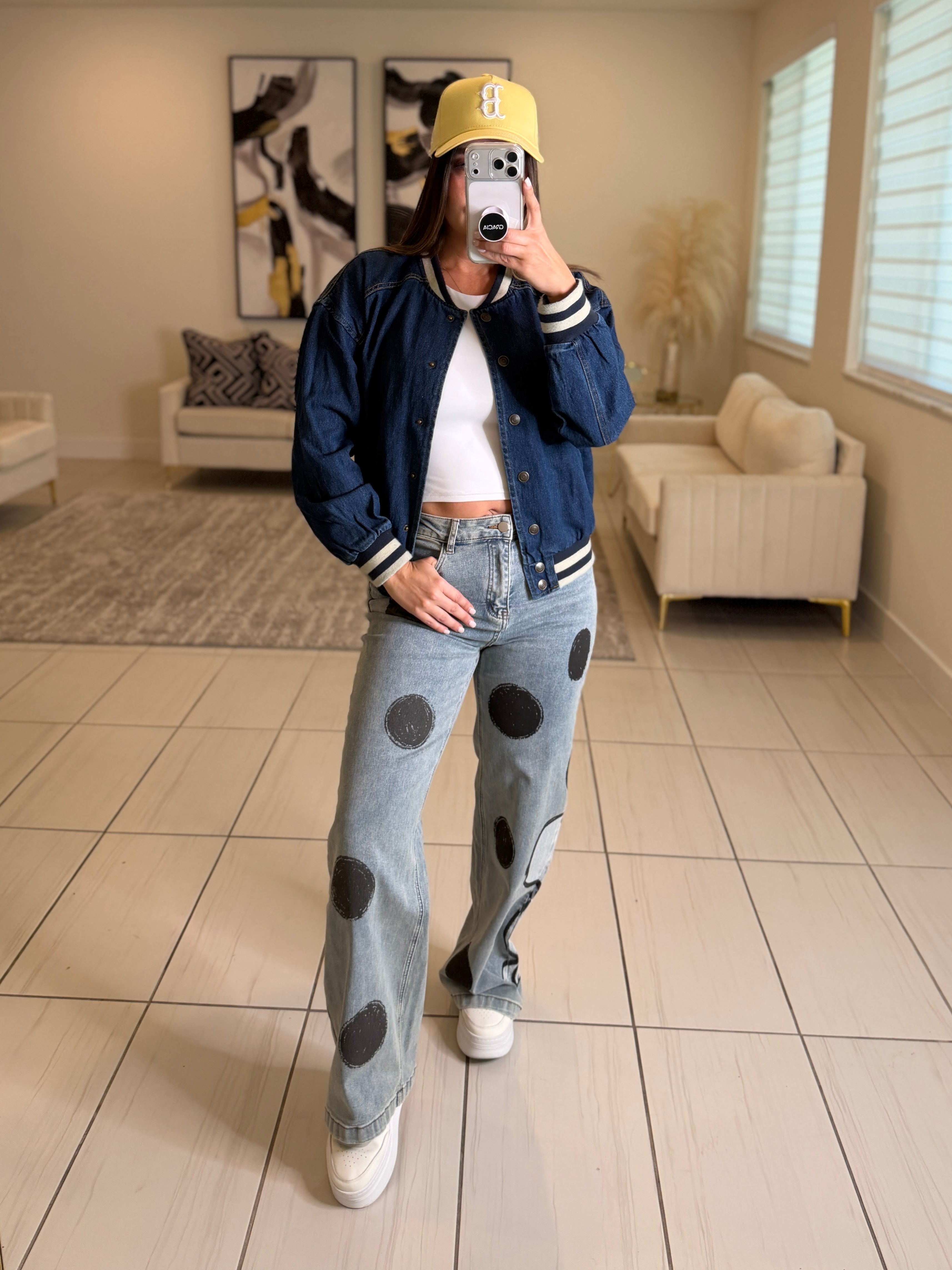 Empire Denim Bomber Jacket