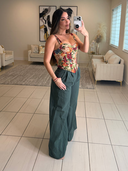 Gravity Flow Balloon Green Pants